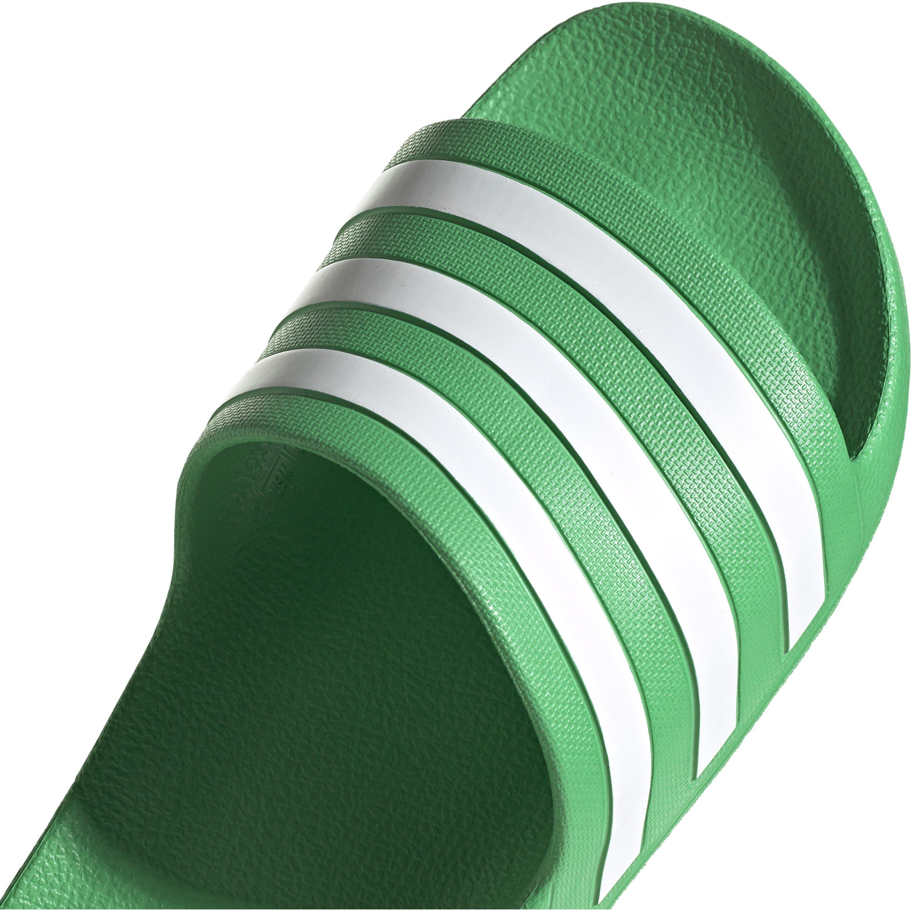 Vivid Green/ Wh - adidas - Kids' Aqua Sliders - 7