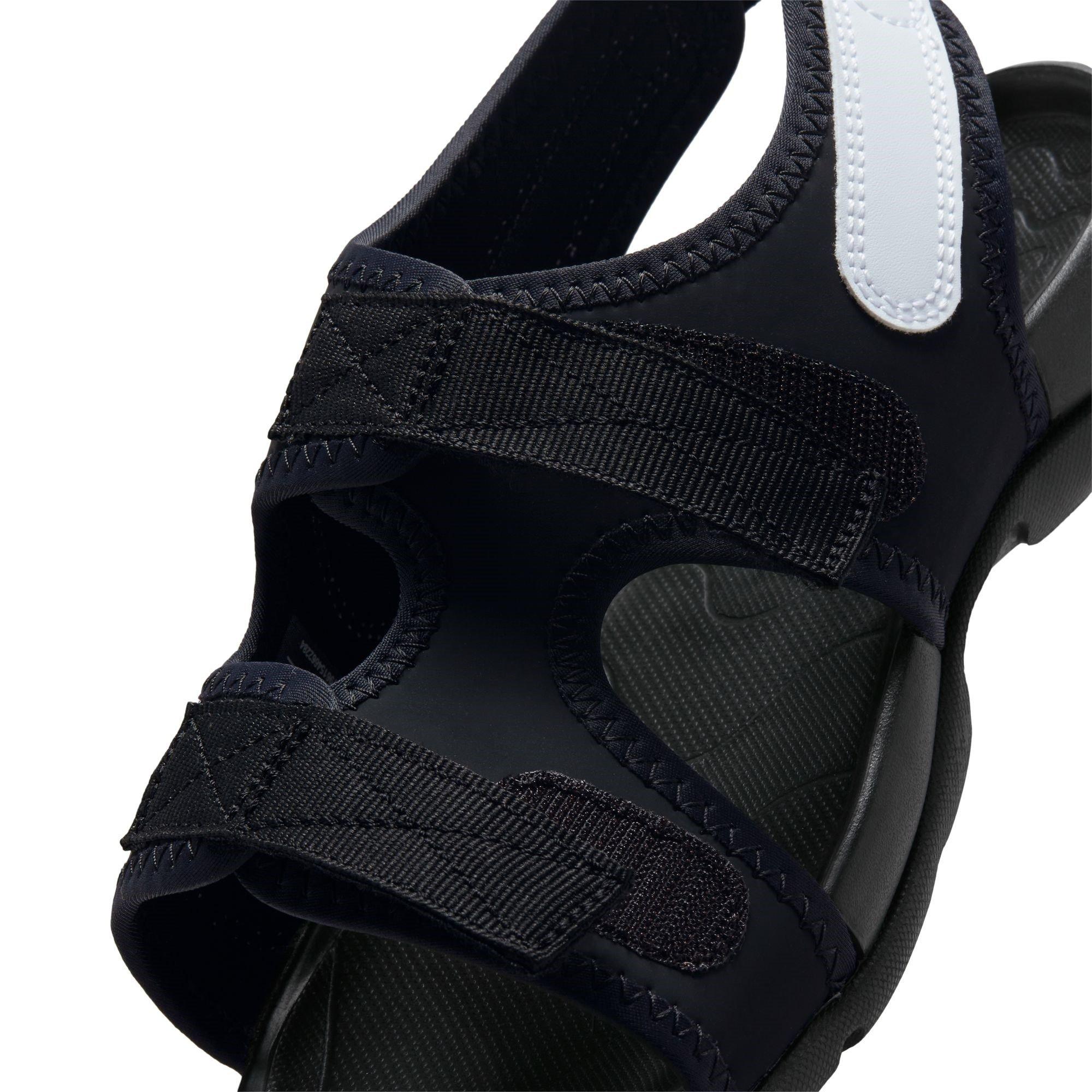 Black/White - Nike - Sunray Adjust 6 Big Kids' Slides - 6