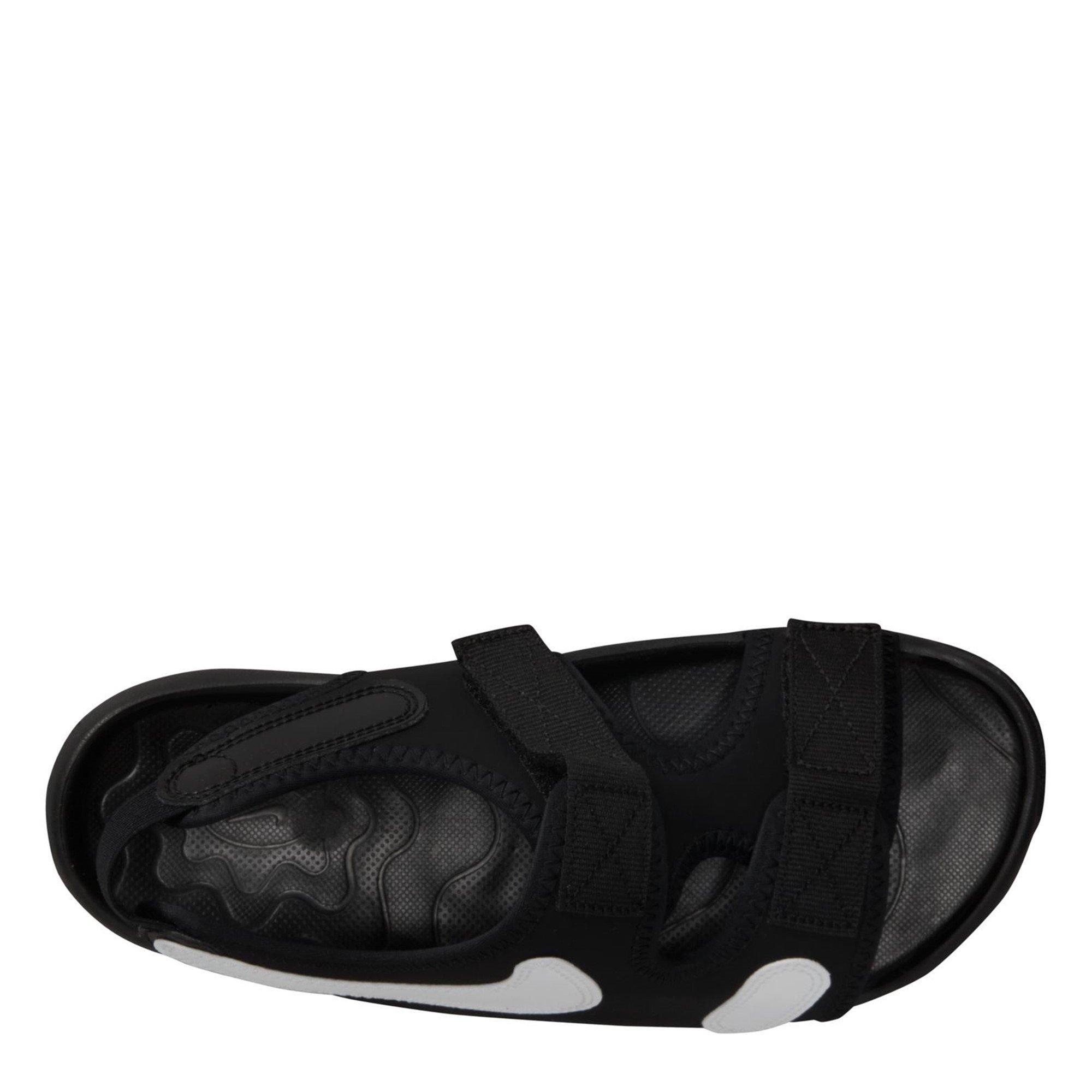 Black/White - Nike - Sunray Adjust 6 Big Kids' Slides - 7