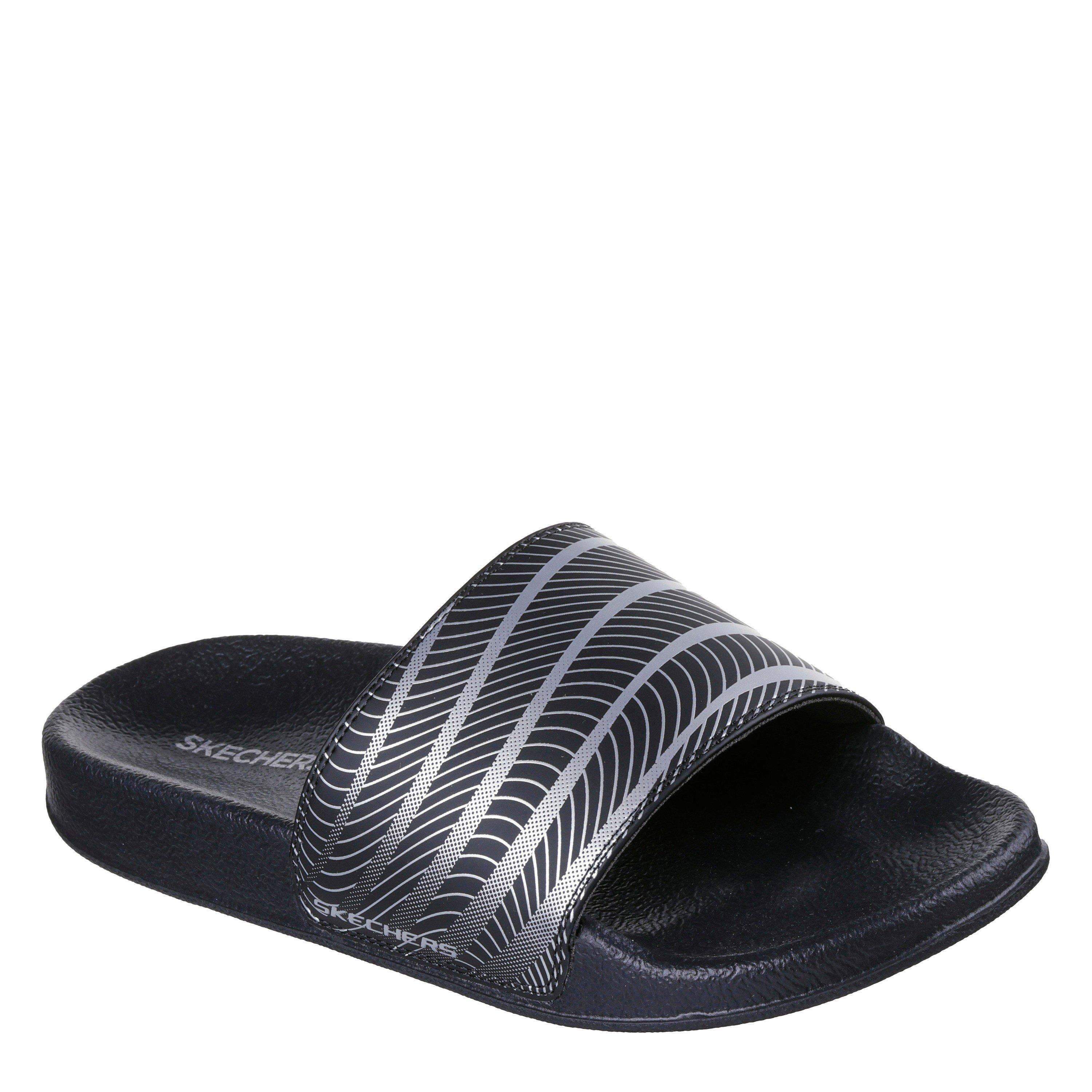 BLACK - Skechers - Side Lines 2 Womens Pool Slippers - 2