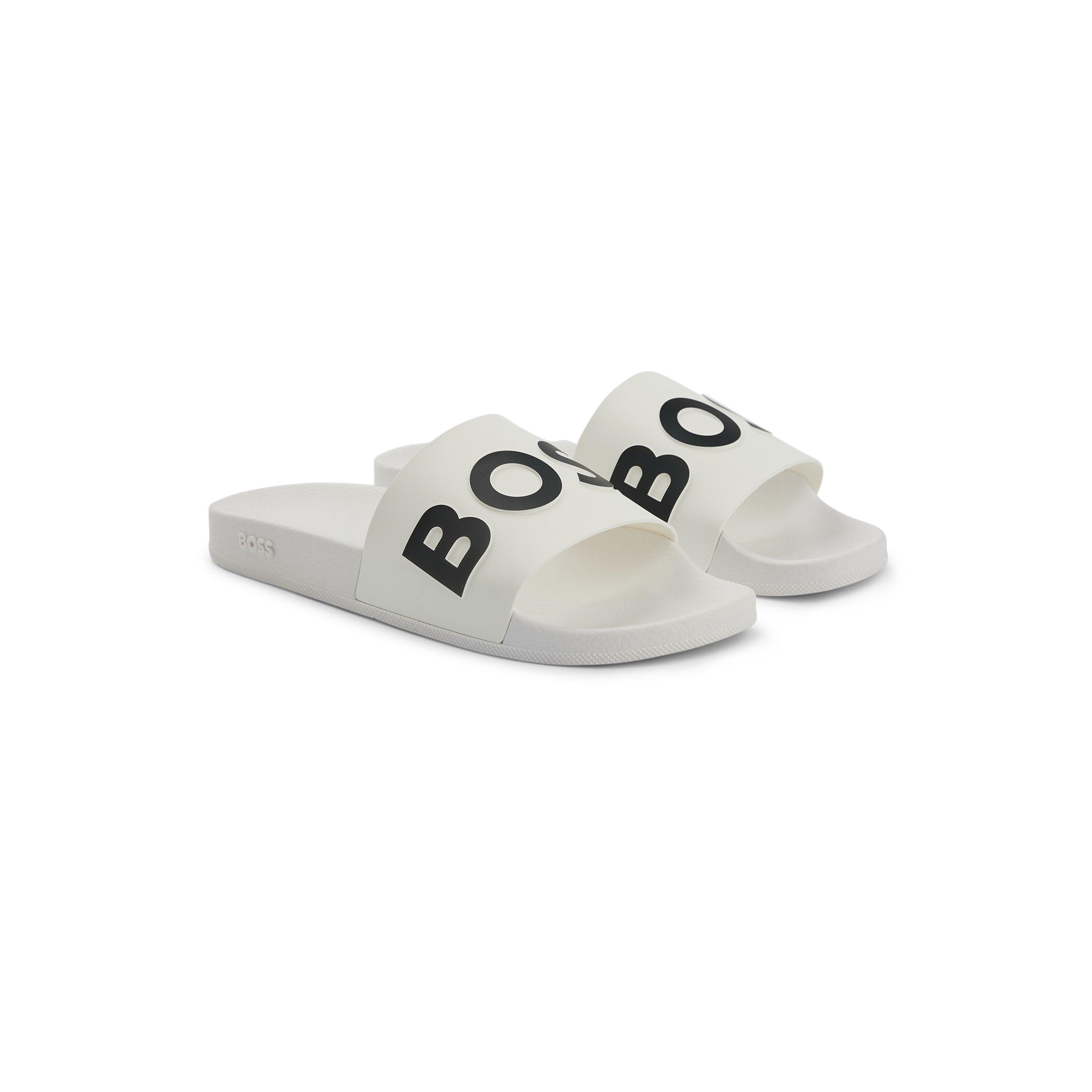 White - Boss - Kids Bay It Slide Pool Shoes Sandals - 1