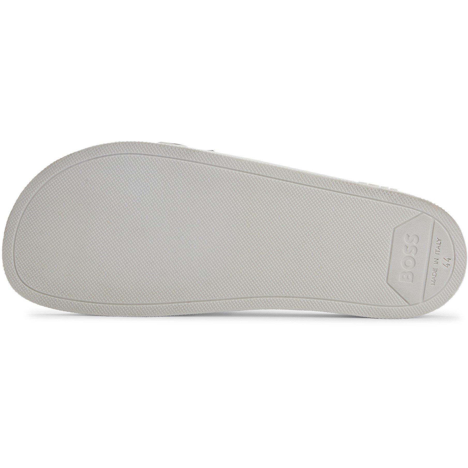 White - Boss - Kids Bay It Slide Pool Shoes Sandals - 4