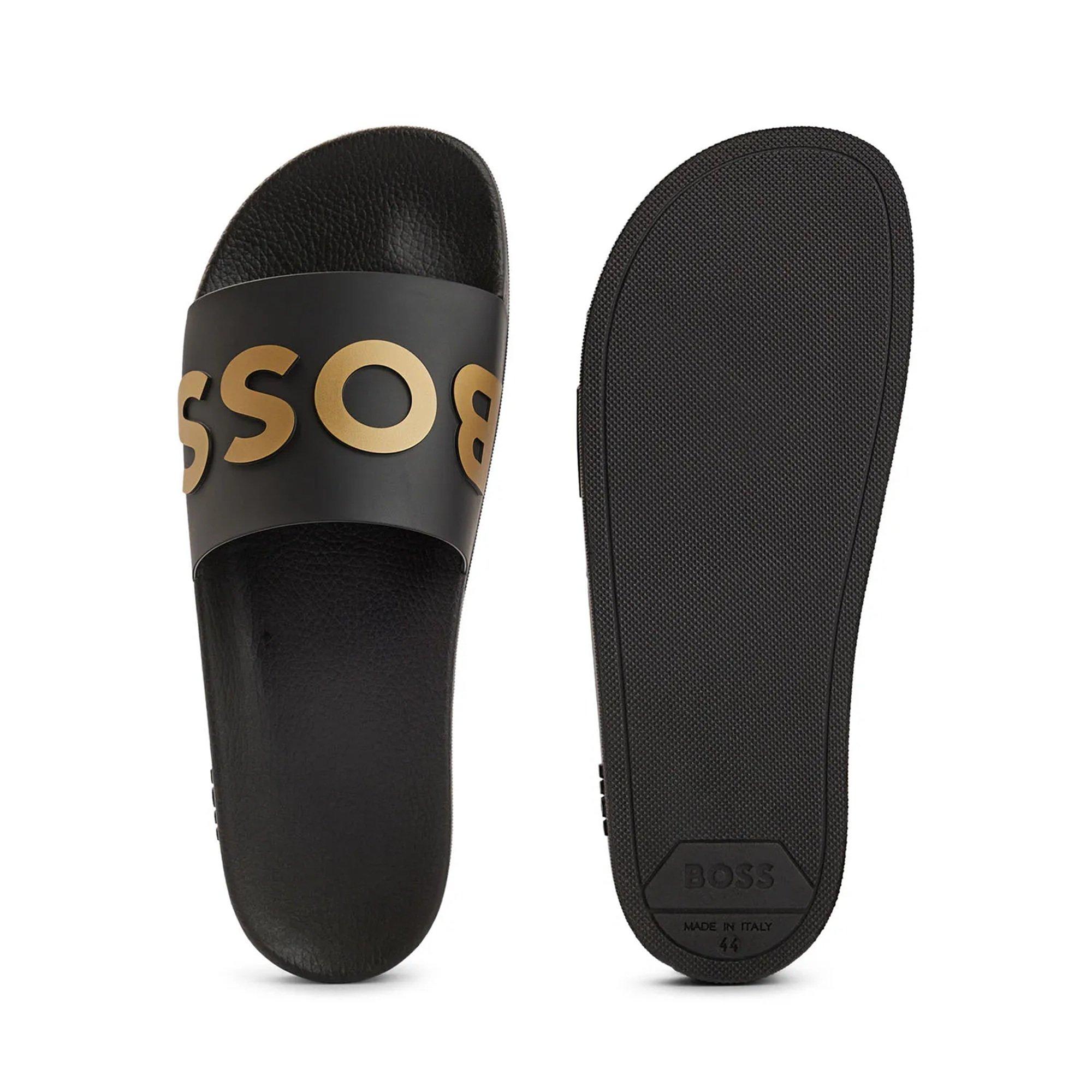 Black - Boss - Kids Bay It Slide Pool Shoes Sandals - 3