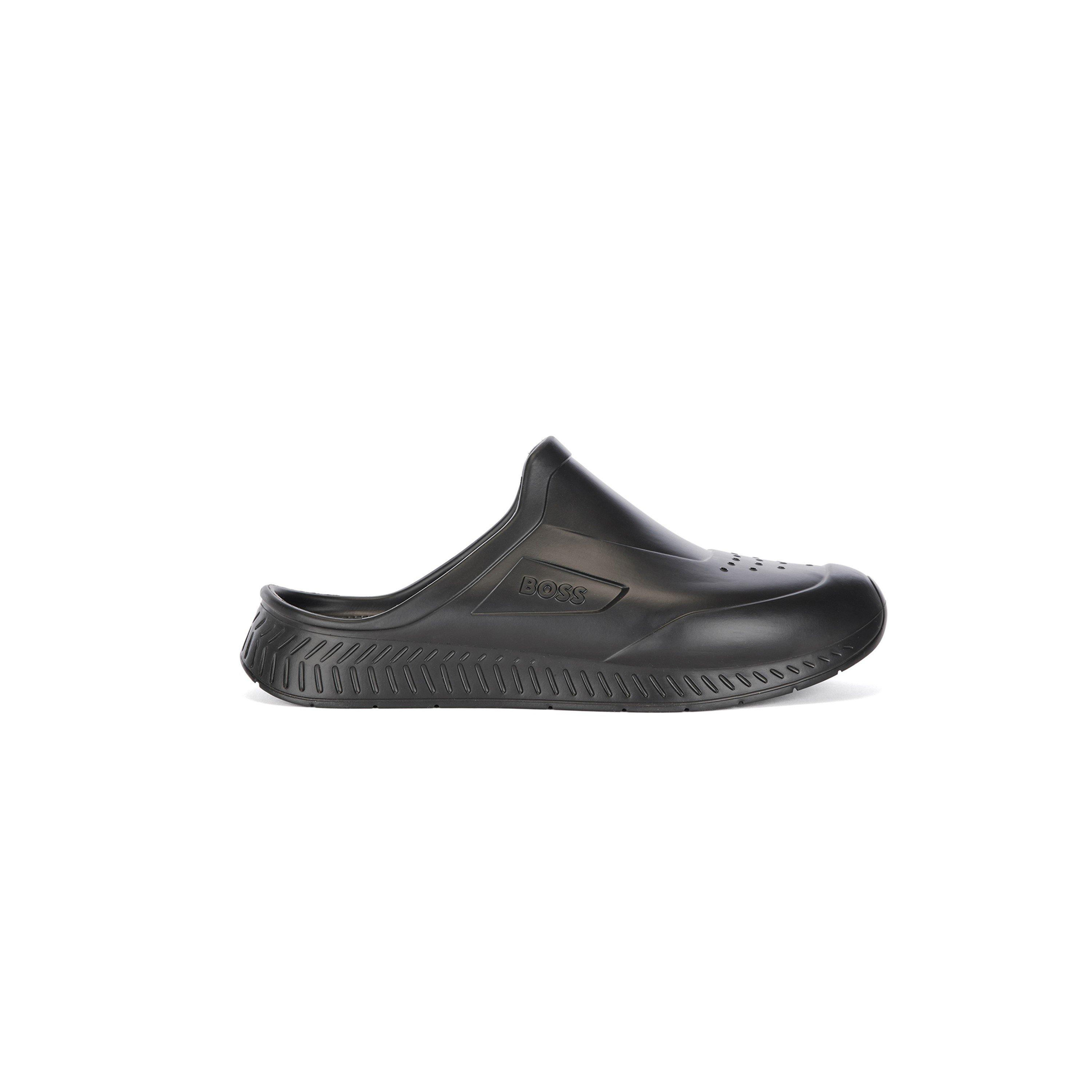 Boss Boys Kids' Titanium Water Resistant Pool Sliders - Black - 4 (36.5)