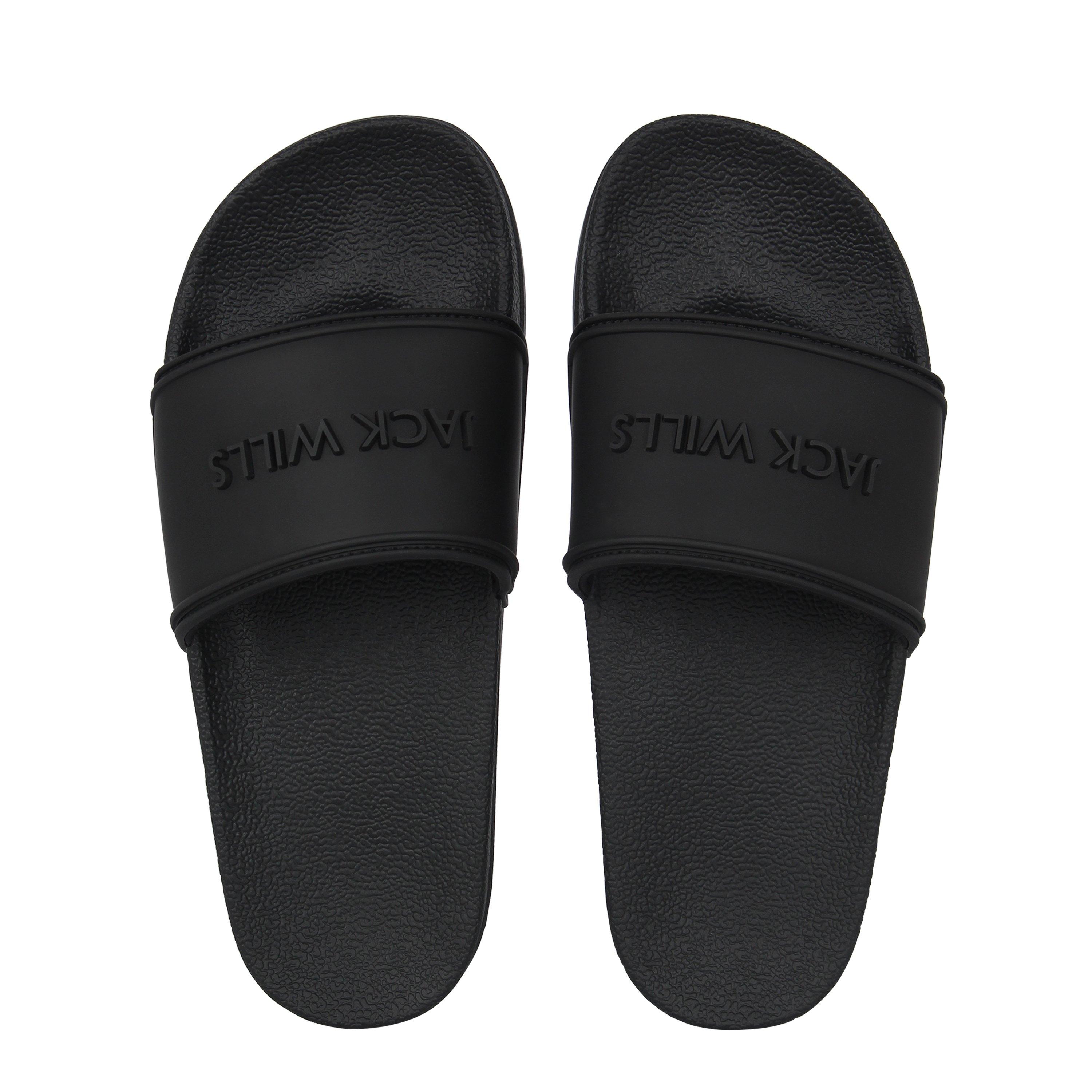 Black - Jack Wills - Logo Sliders Juniors - 5