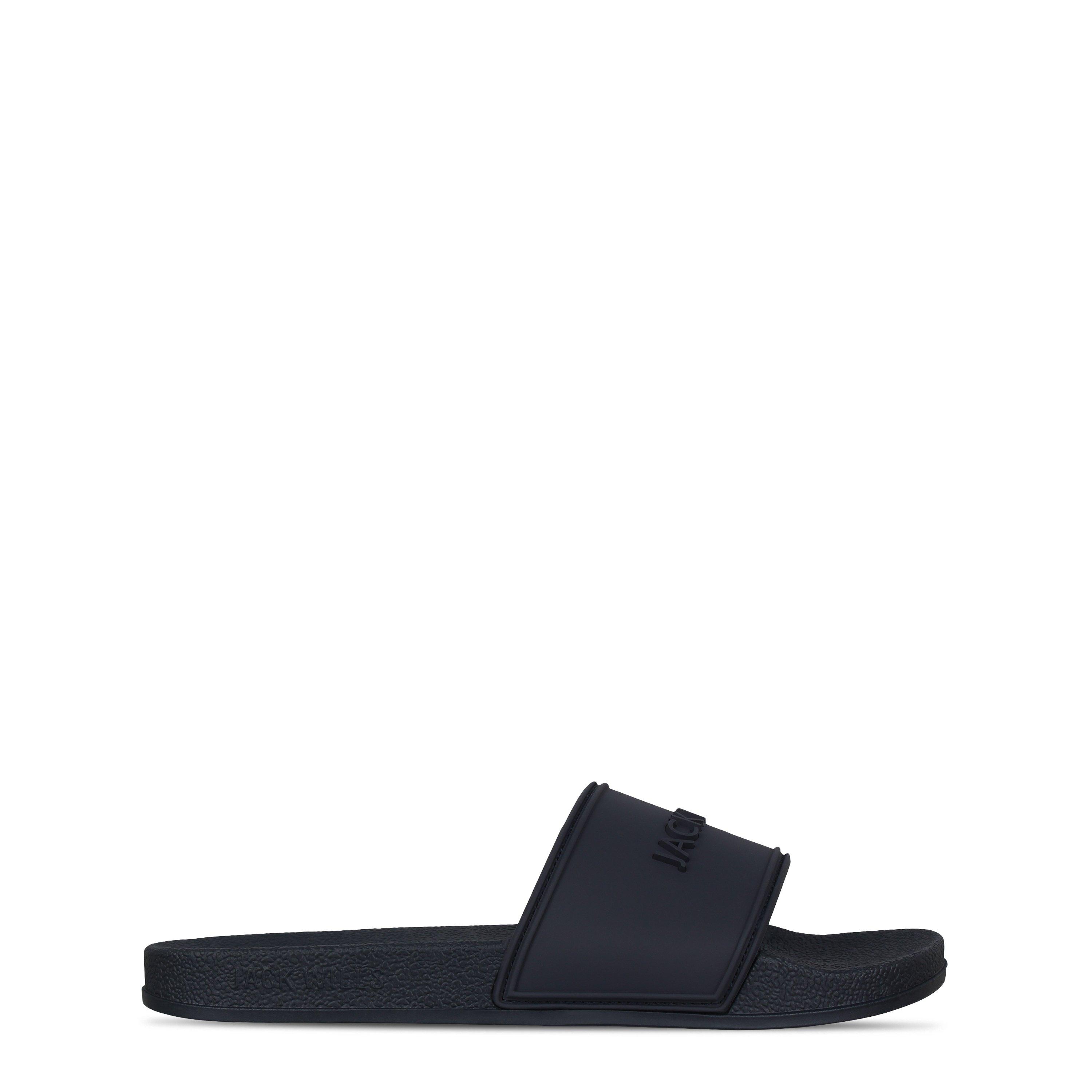 Jack Wills Boys Logo Sliders Juniors - Navy - 6 (39)