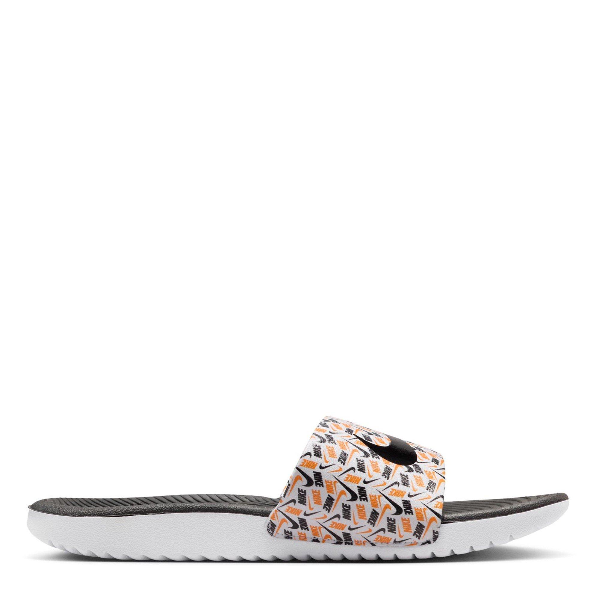 Bianco/Nero - Nike - Nike Kawa Slide Aop Jn99 - 4