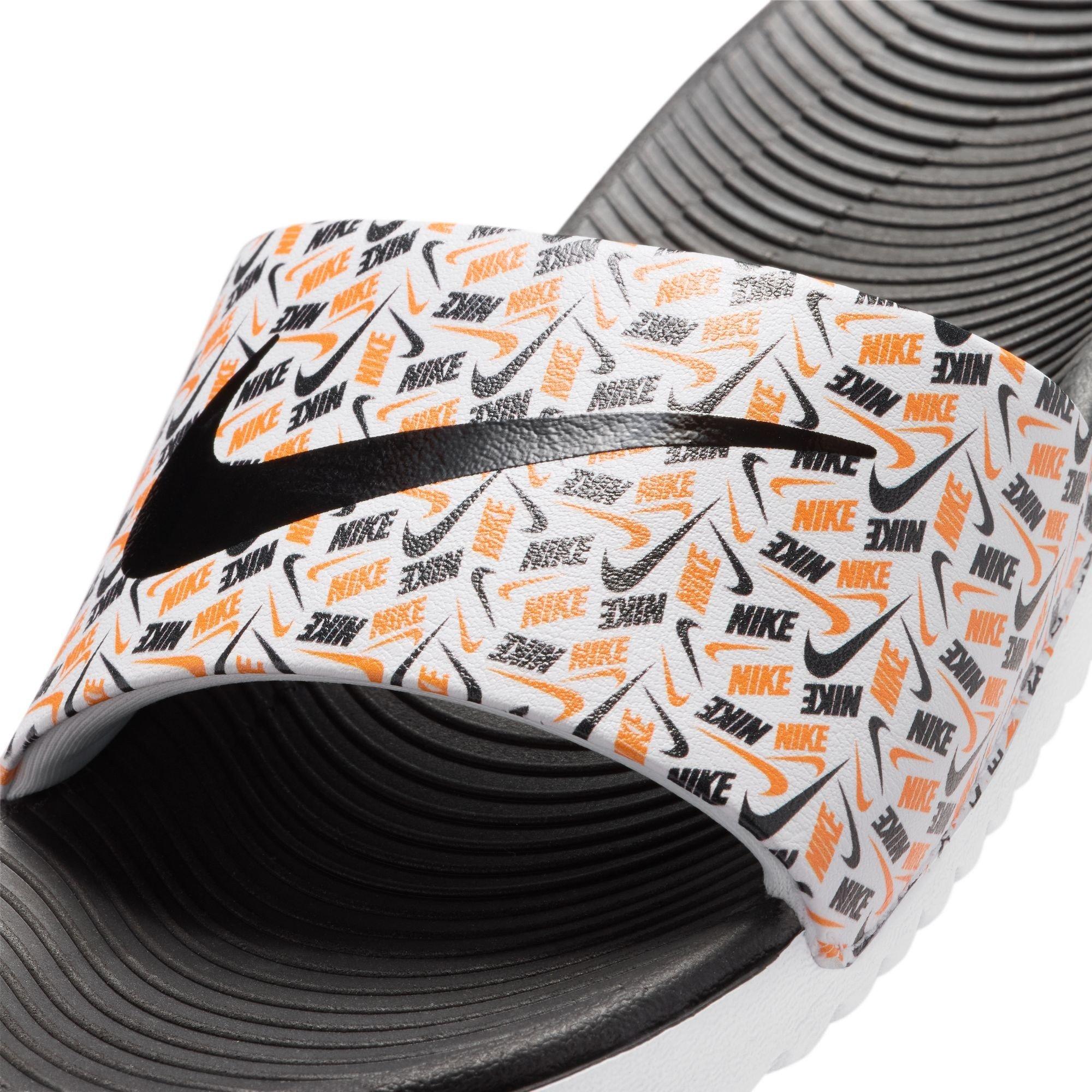 Bianco/Nero - Nike - Nike Kawa Slide Aop Jn99 - 6