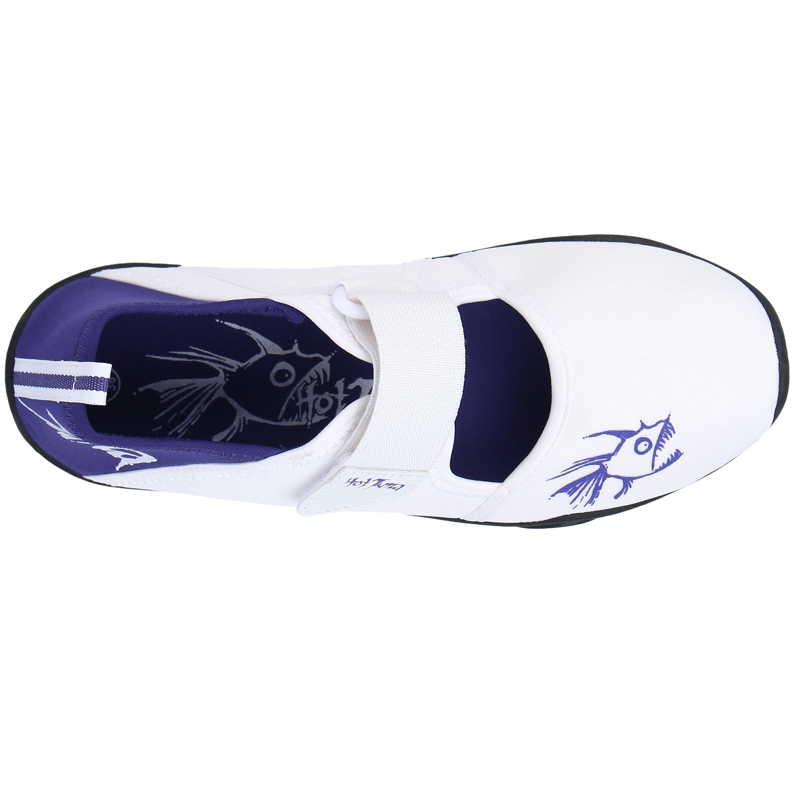 White/Purple - Hot Tuna - Splasher Strap Junior Aqua Water Shoes - 3