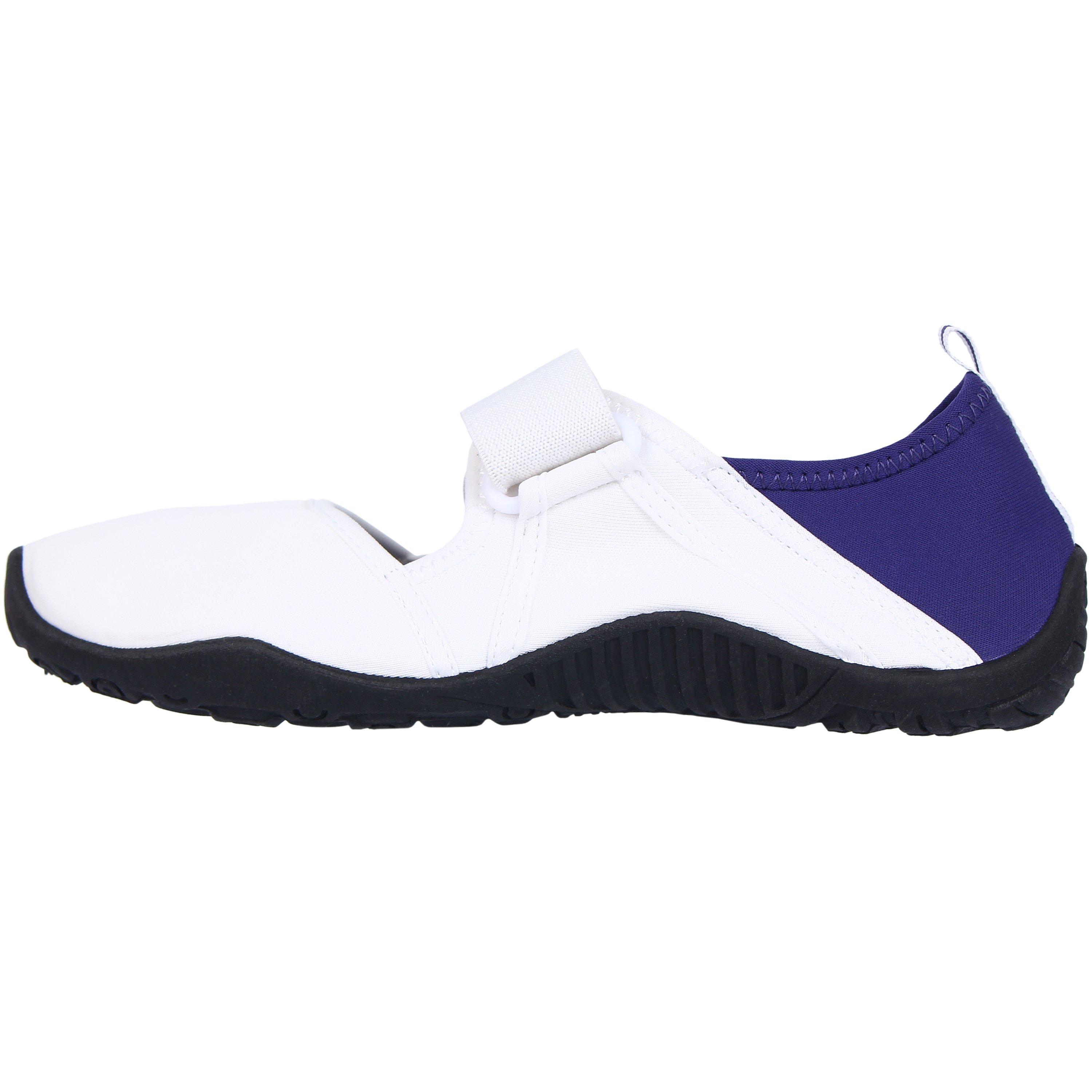 White/Purple - Hot Tuna - Splasher Strap Junior Aqua Water Shoes - 4