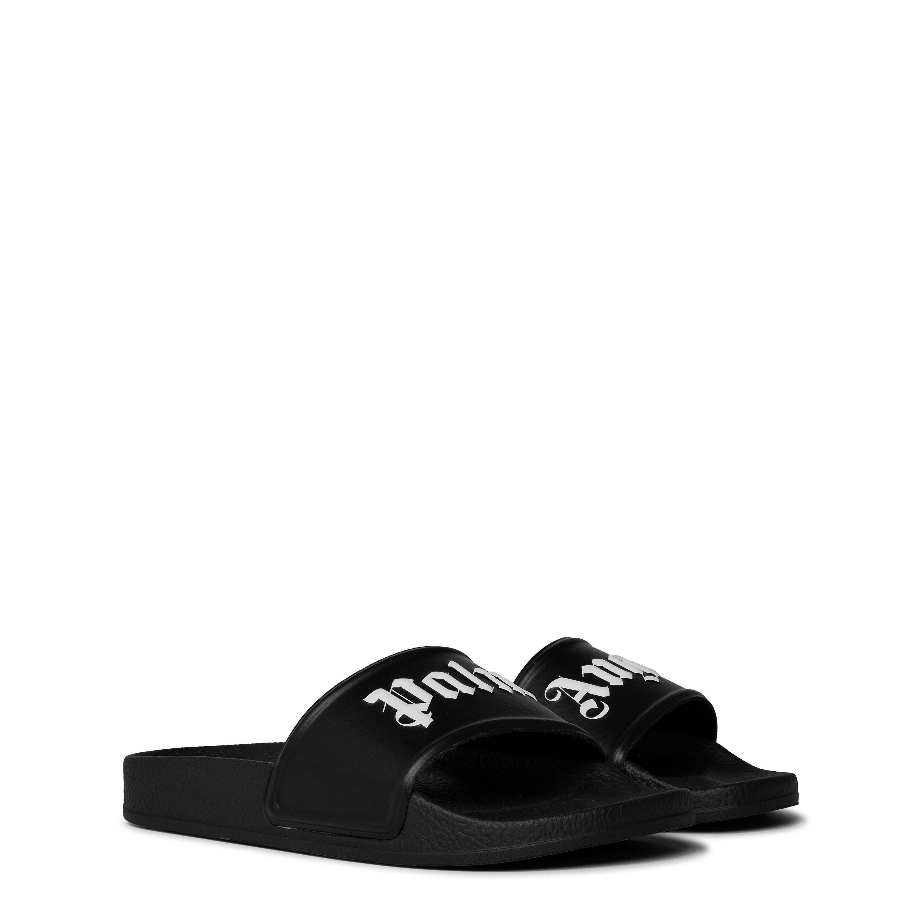 Black 1003 - Palm Angels - Logo Slides Juniors - 3