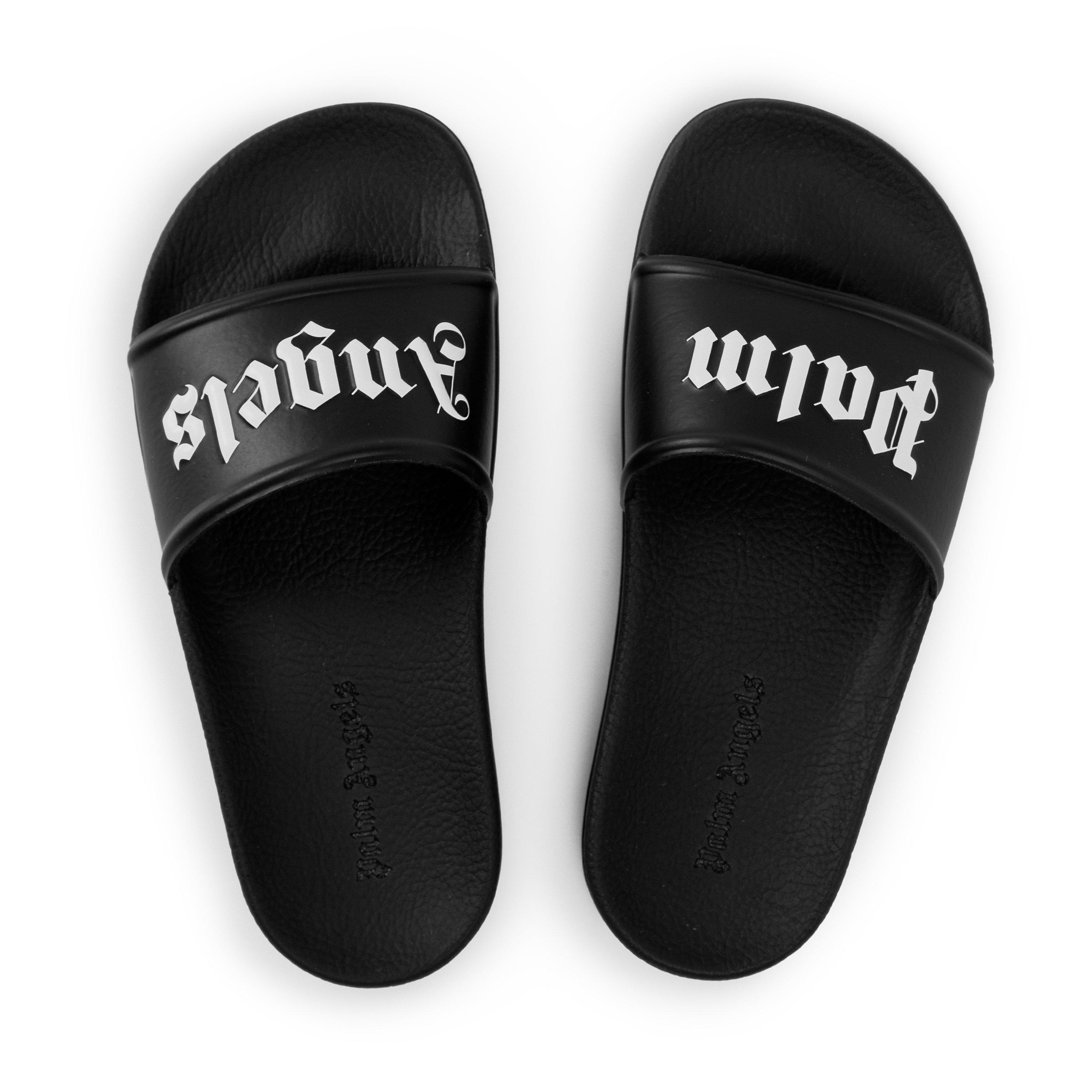 Black 1003 - Palm Angels - Logo Slides Juniors - 5