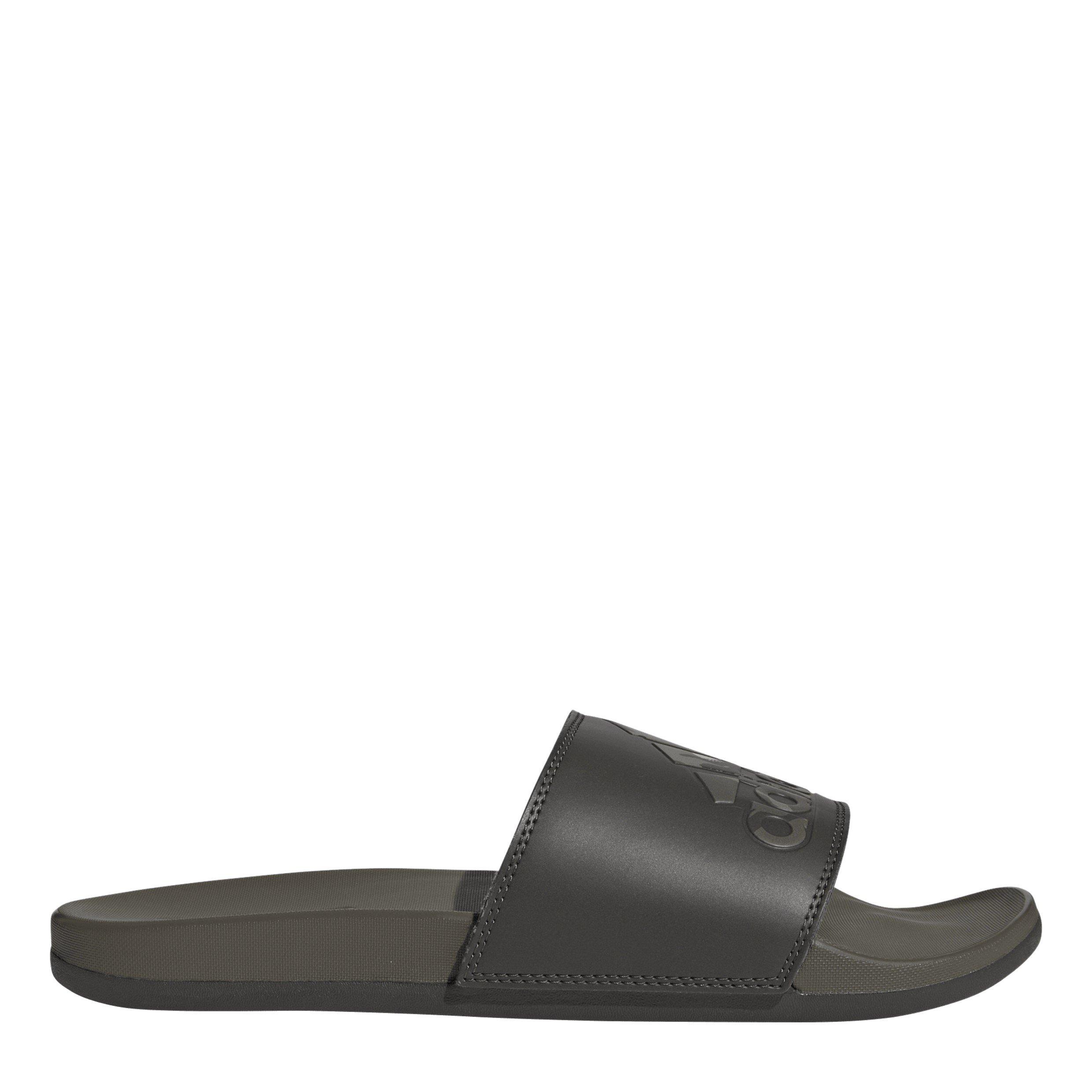 Shadow Olive - adidas - Unisex Kids Adilette Comfort Pool Sliders - 1