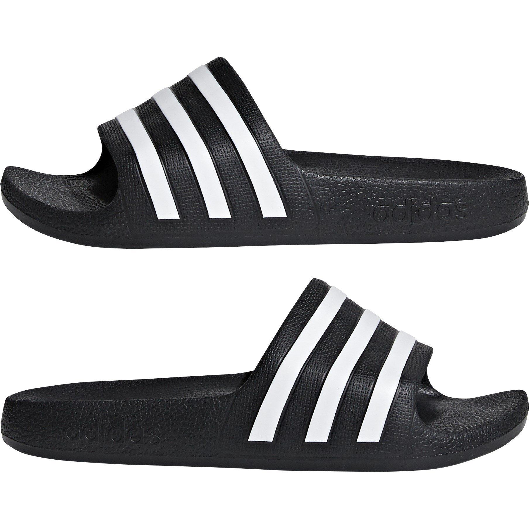 CBLACK/FTWWHT - adidas - Adilette Sliders Junior Boys - 10