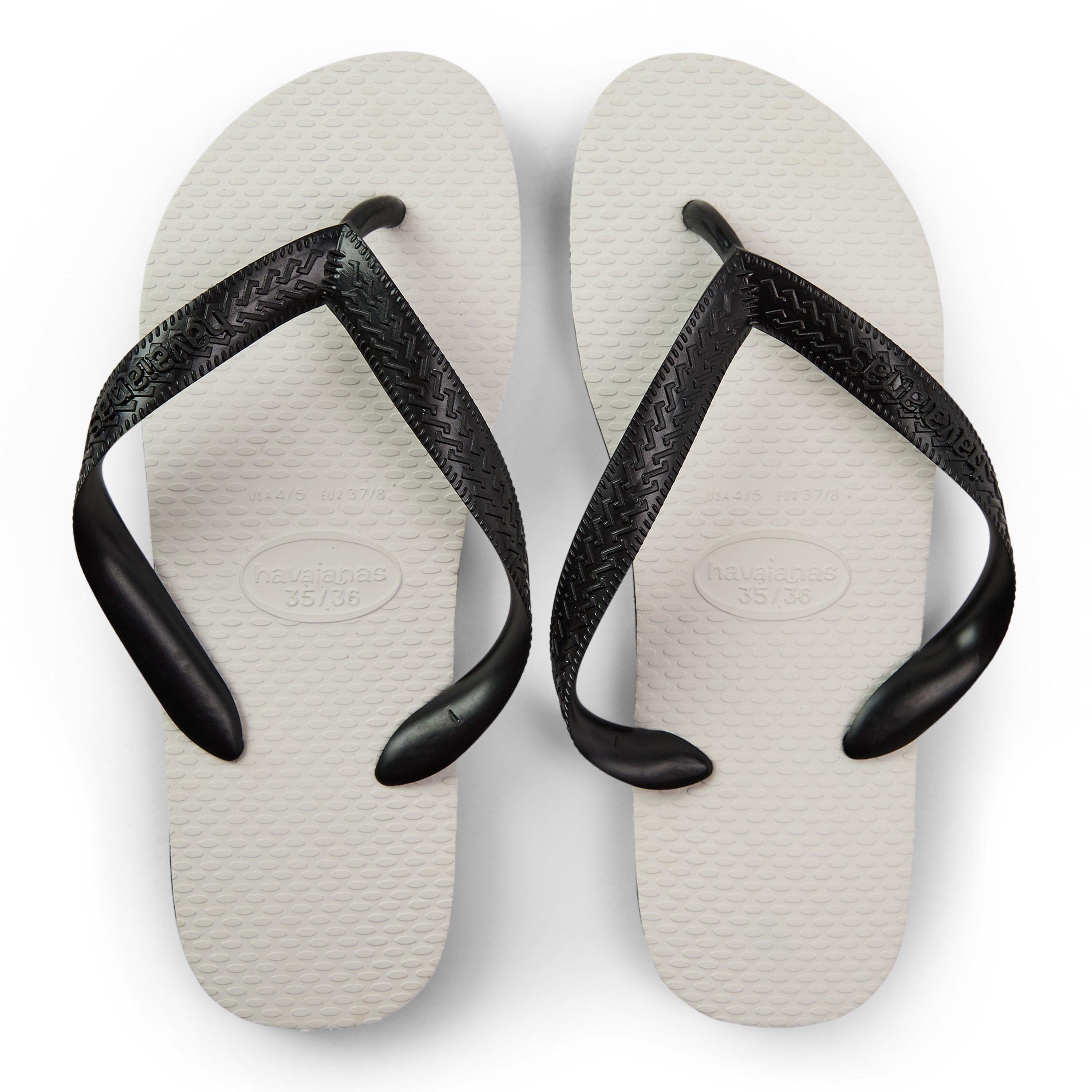 Noir/Blanc - Havaianas - Hav. Tradicional Black 35/36 Flip Flops Unisex Kids - 4