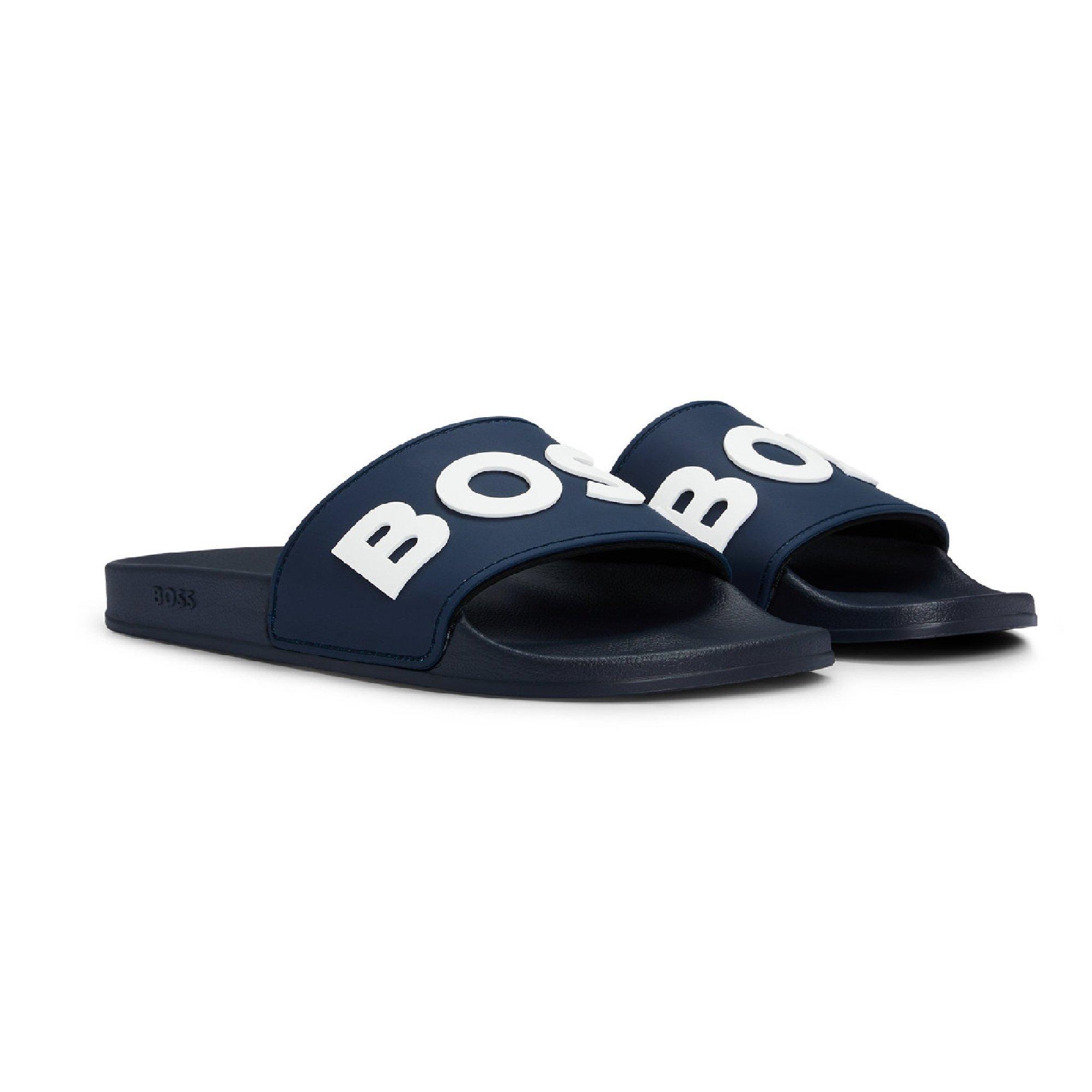 Boss Boys Kids' Kirk Slider Pool Sliders - Dark Blue - 4 (36.5)