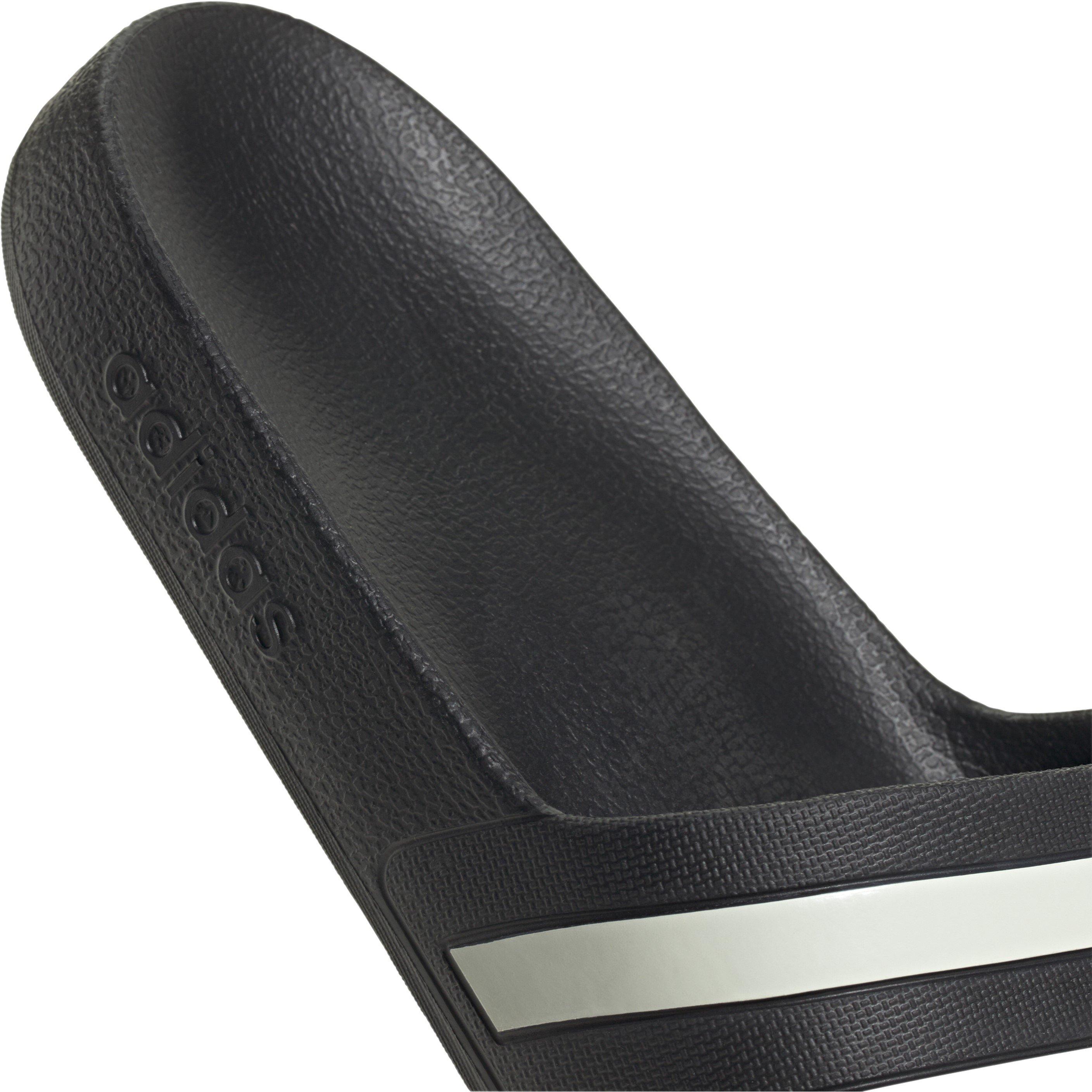 Black/Ivory/ Bl - adidas - Adilette Aqua Pool Sliders - 8