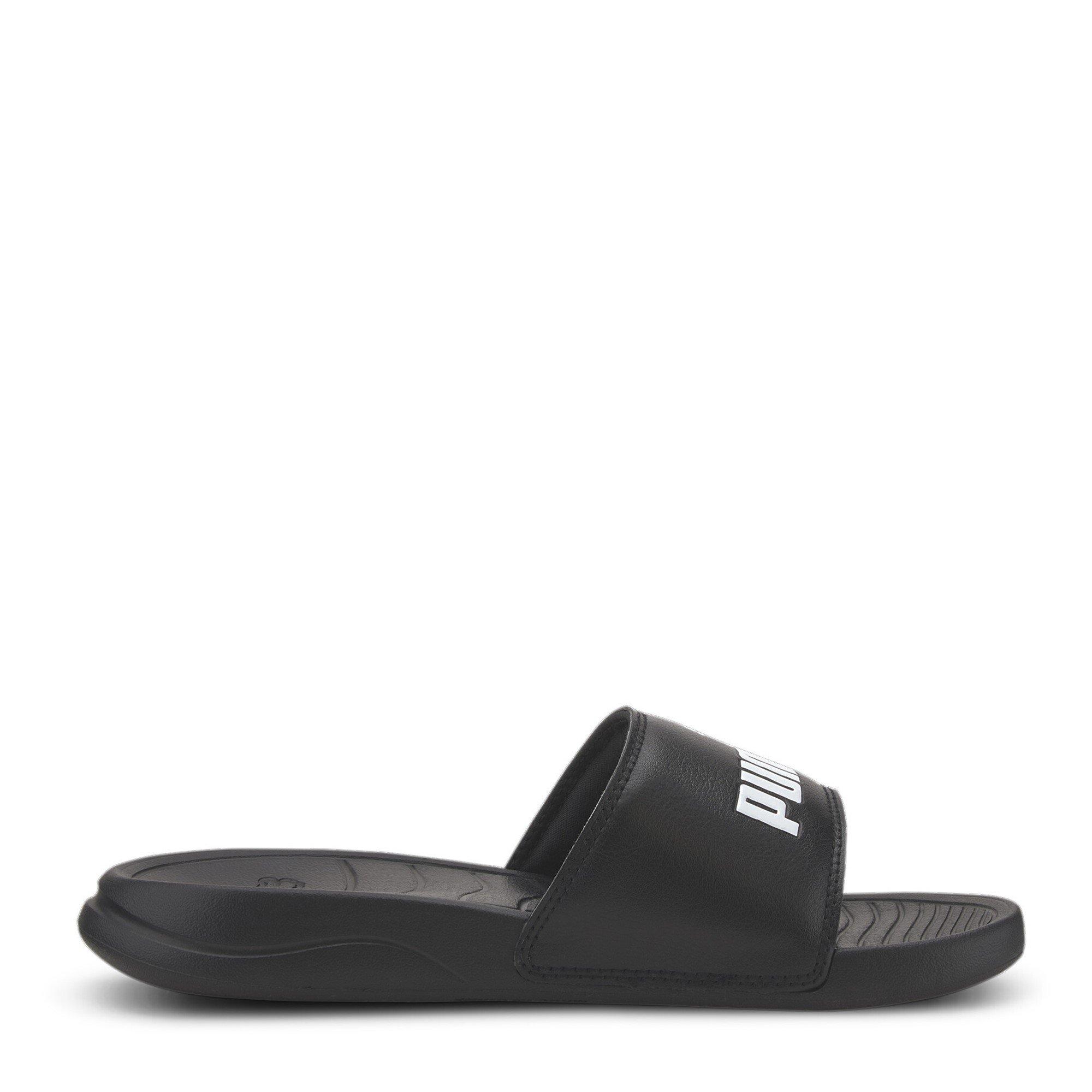 Puma Blk/White - Puma - PUMA Popcat Slide Juniors Sandals - 4