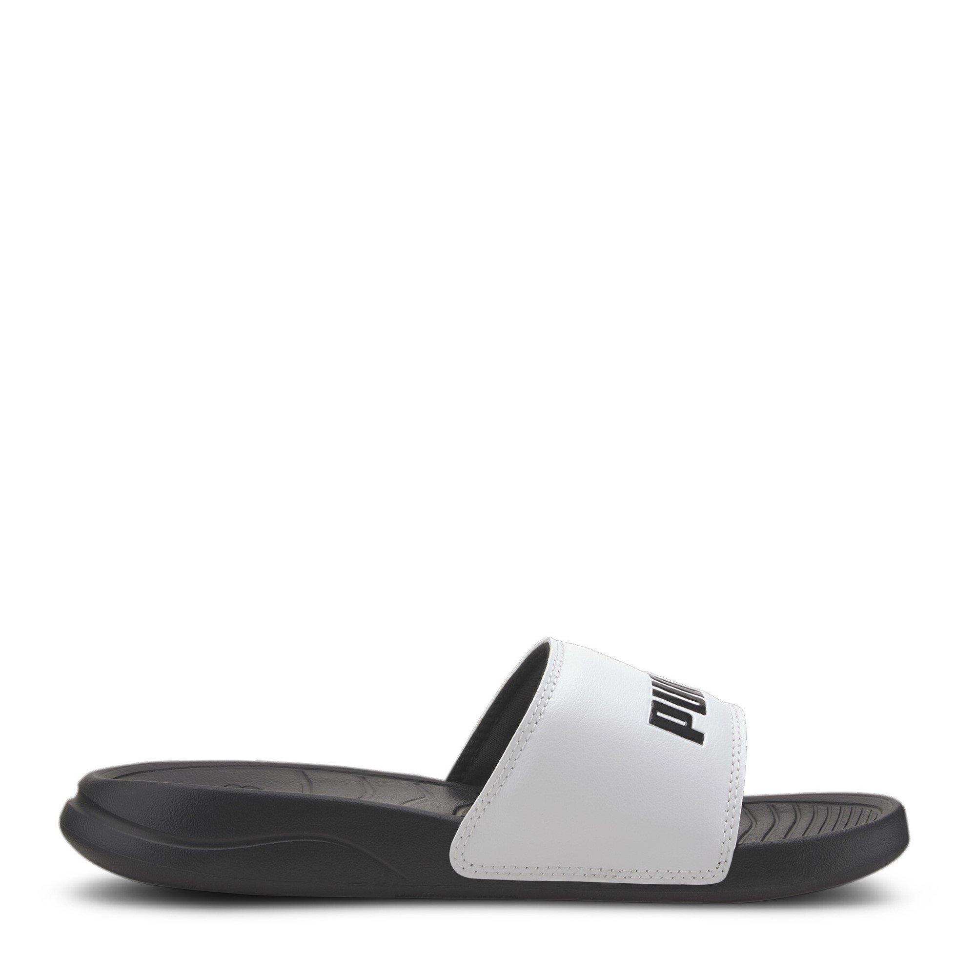Puma Wht-Black - Puma - Popcat Slide Juniors Sandals - 4