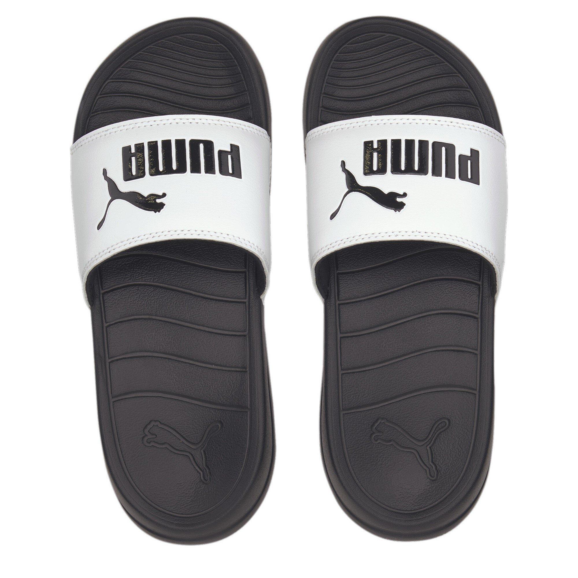 Puma Wht-Black - Puma - Popcat Slide Juniors Sandals - 6