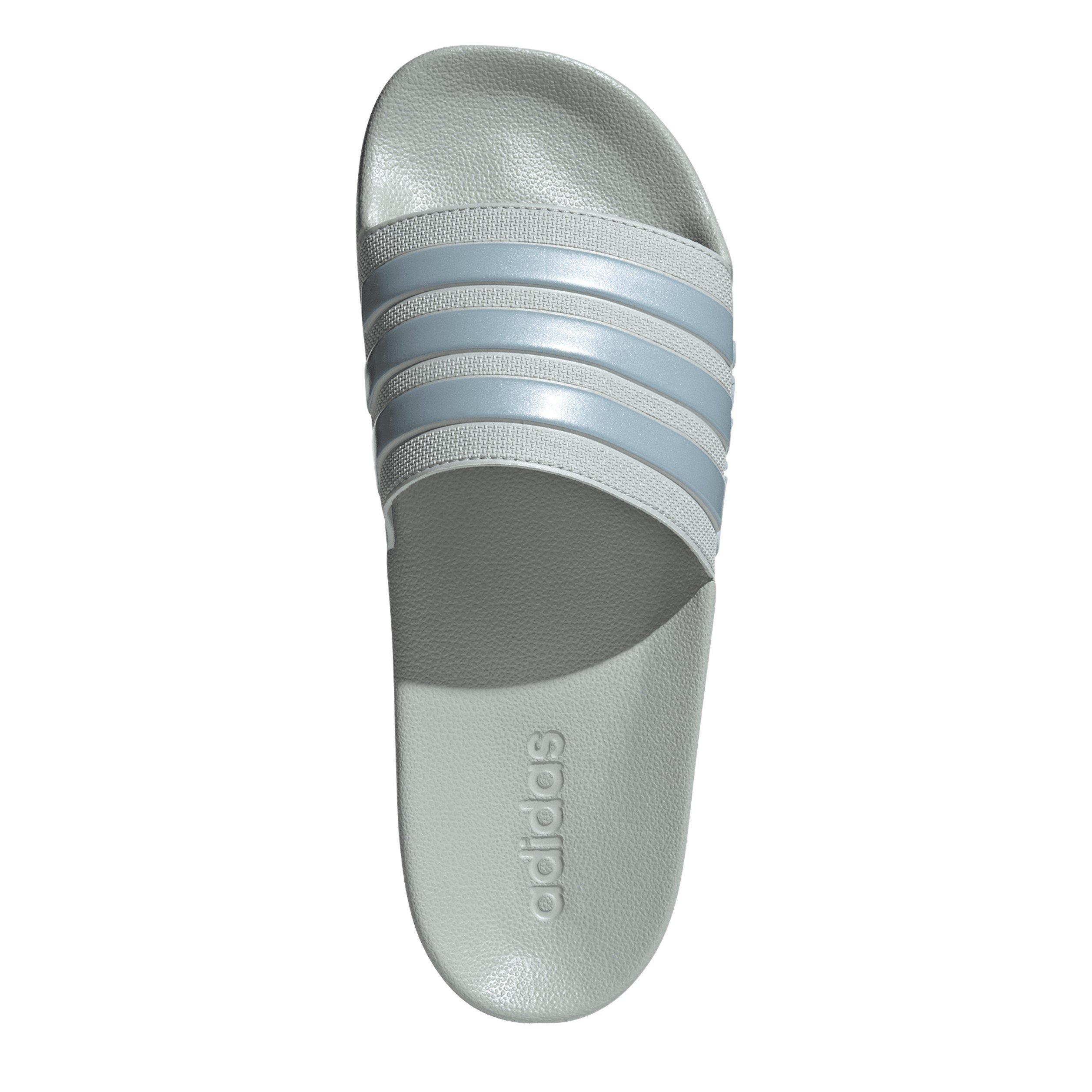 Argento/Gry/Blu - adidas - Adilette Shower Pool Sliders - 5