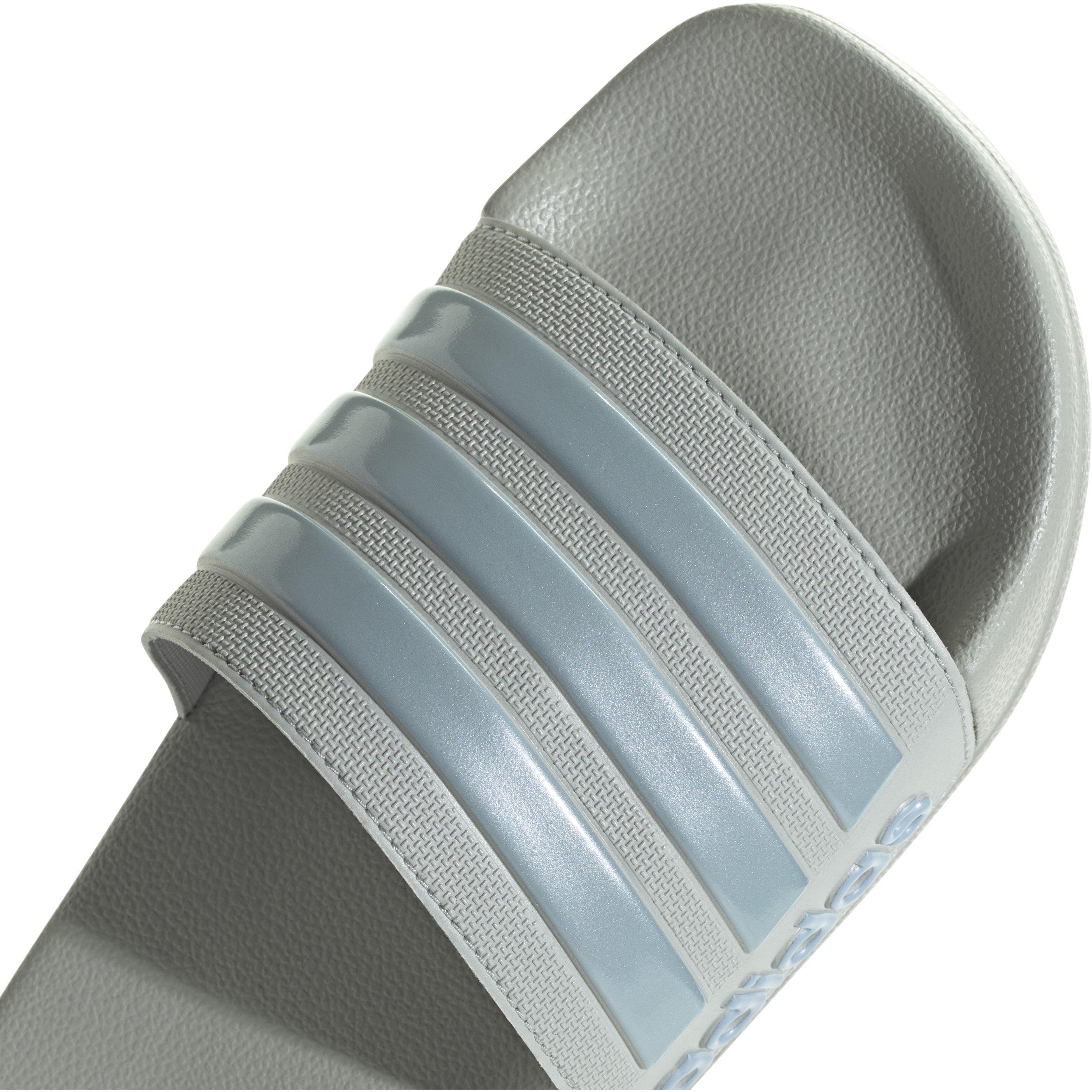 Argento/Gry/Blu - adidas - Adilette Shower Pool Sliders - 8
