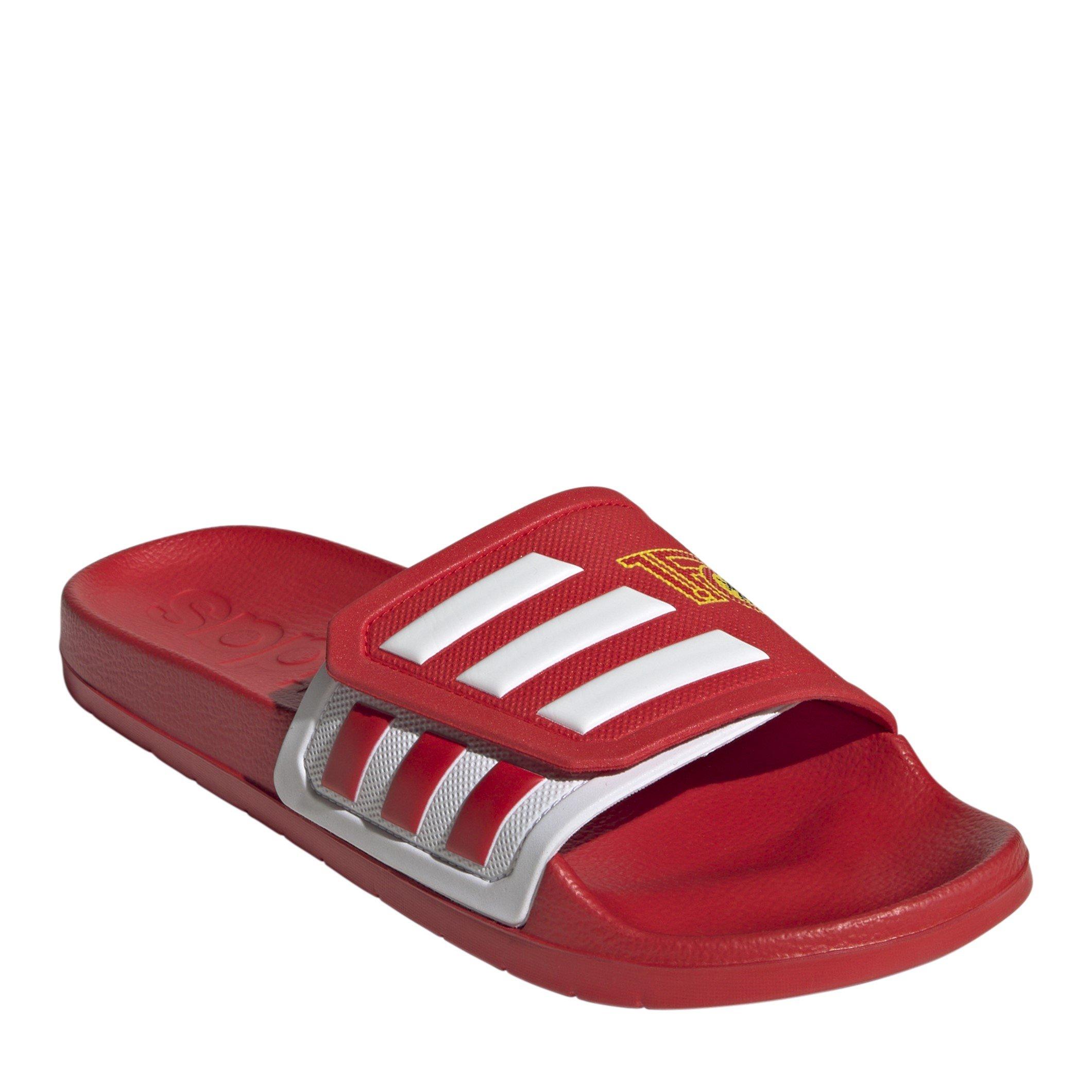 Rosso vivace/Bianco - adidas - Kids' Adilette TND Cloudfoam Quick-Drying Pool Sliders - 3