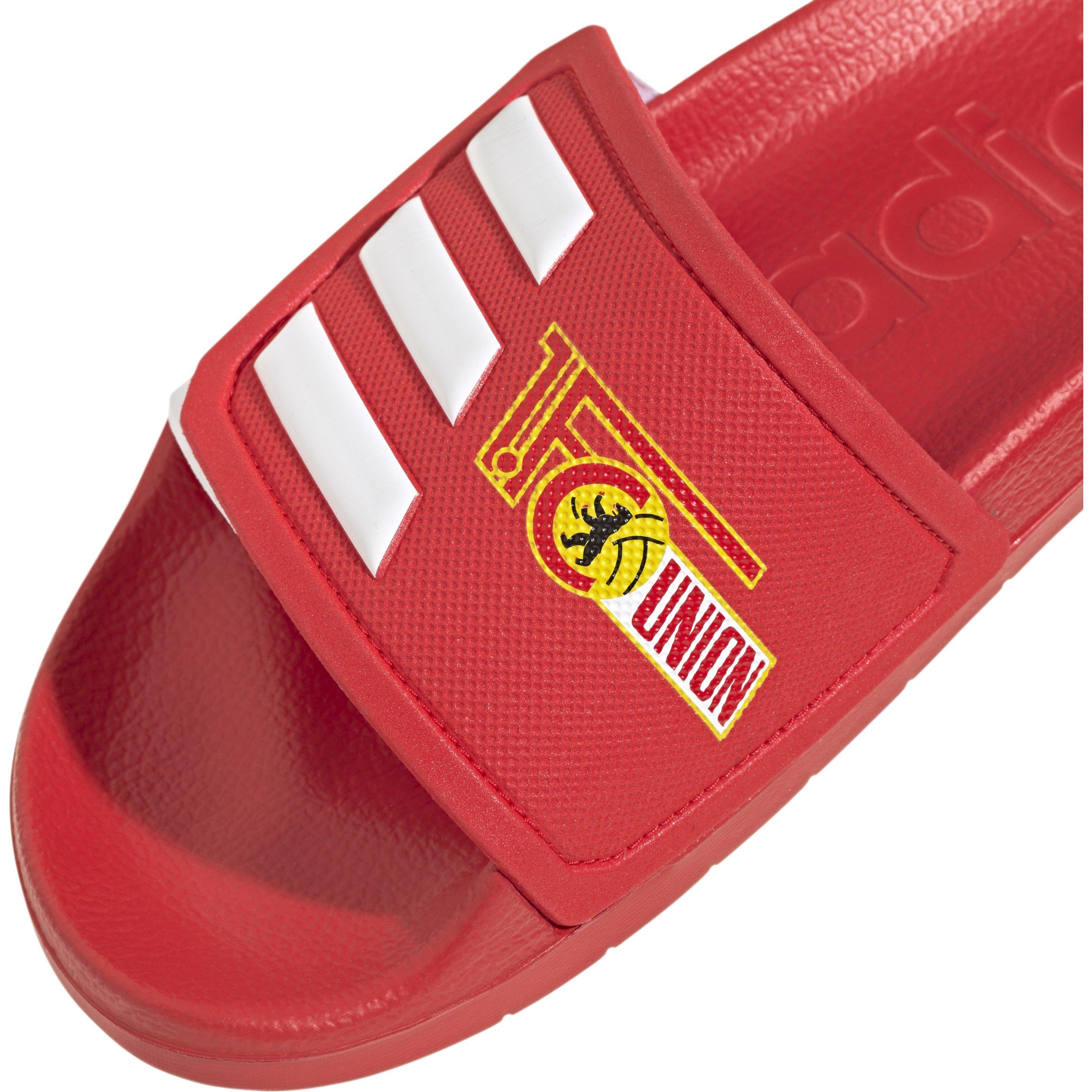 Rosso vivace/Bianco - adidas - Kids' Adilette TND Cloudfoam Quick-Drying Pool Sliders - 8