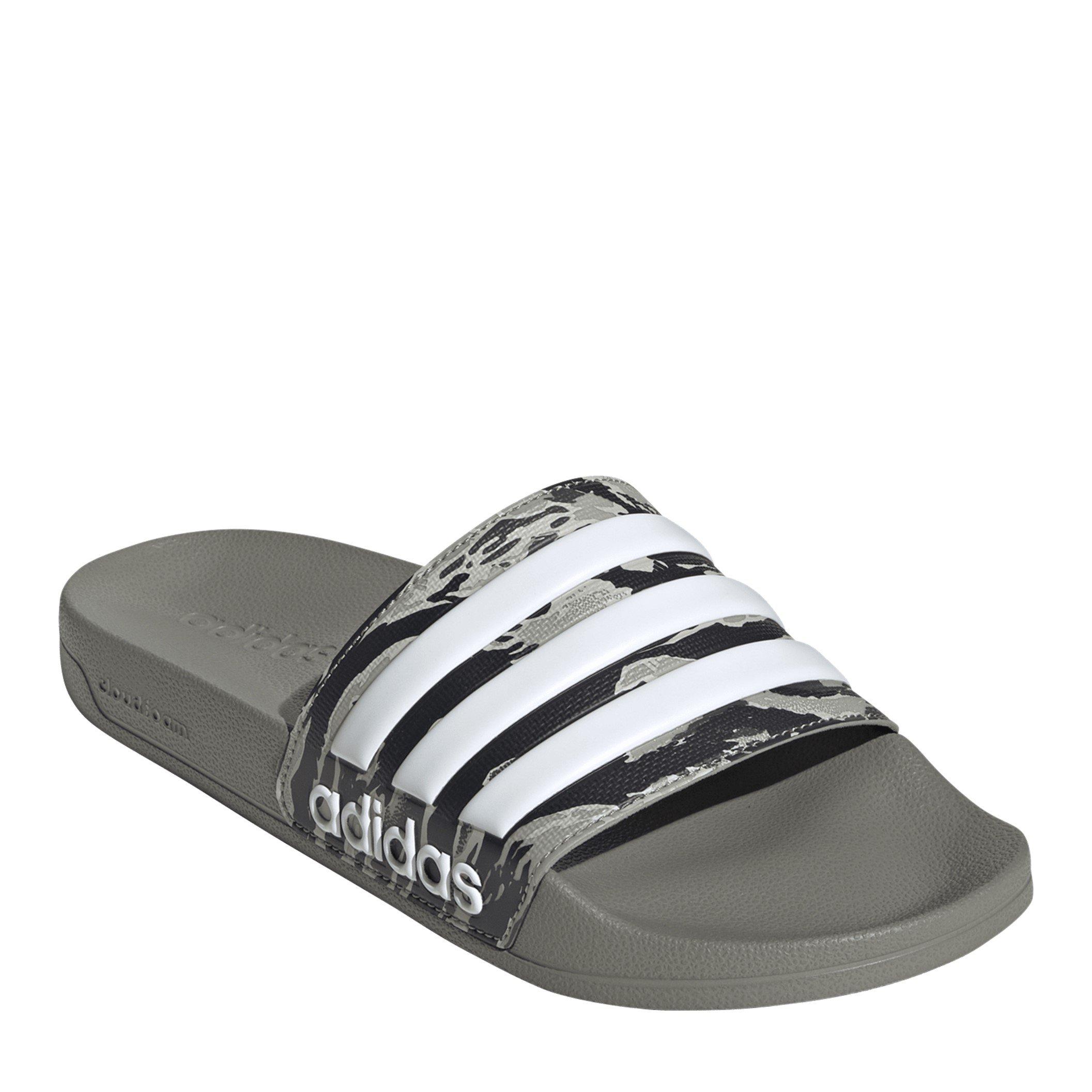 Argento/Bianco - adidas - Kids' Adilette Pool Sliders - 3