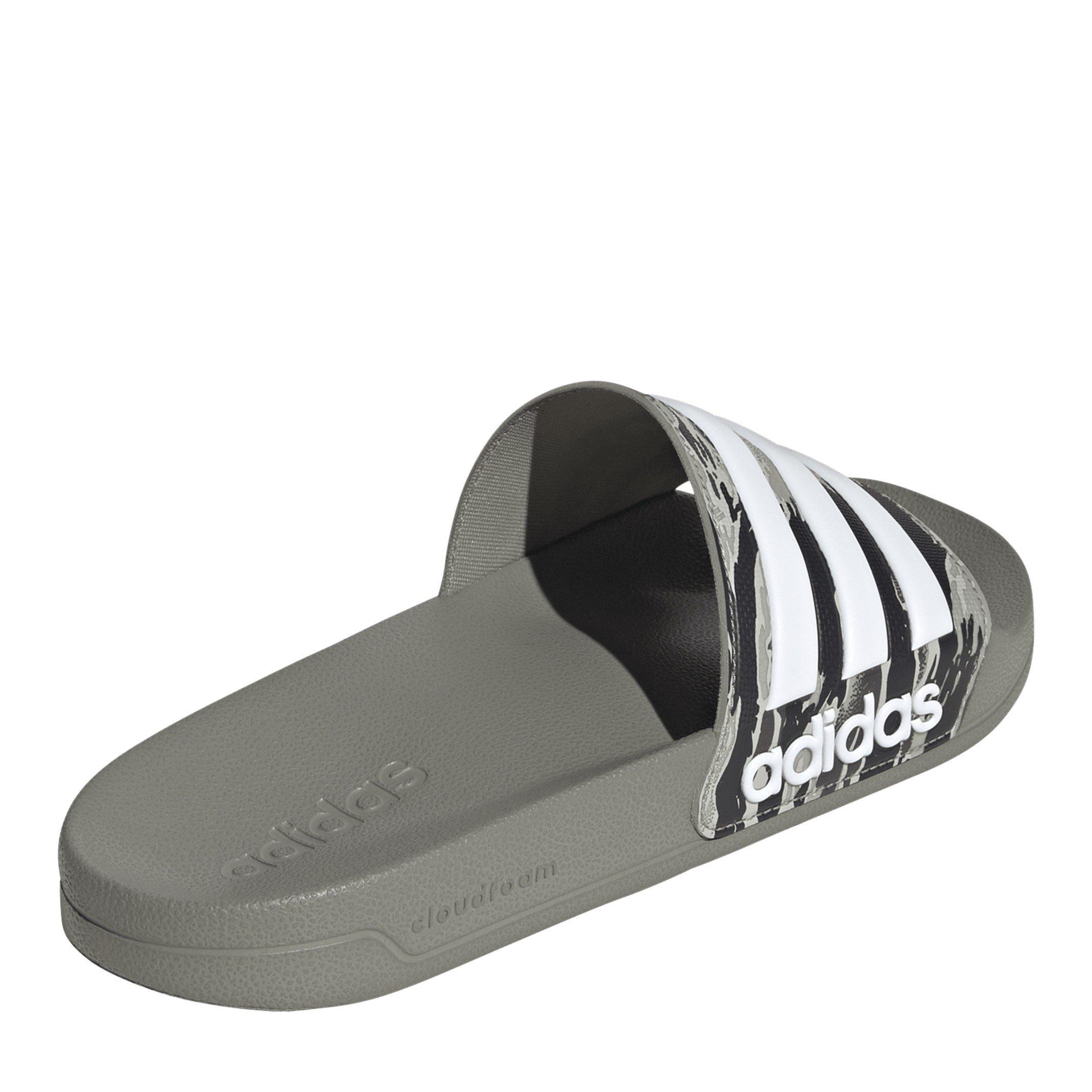 Argento/Bianco - adidas - Kids' Adilette Pool Sliders - 4