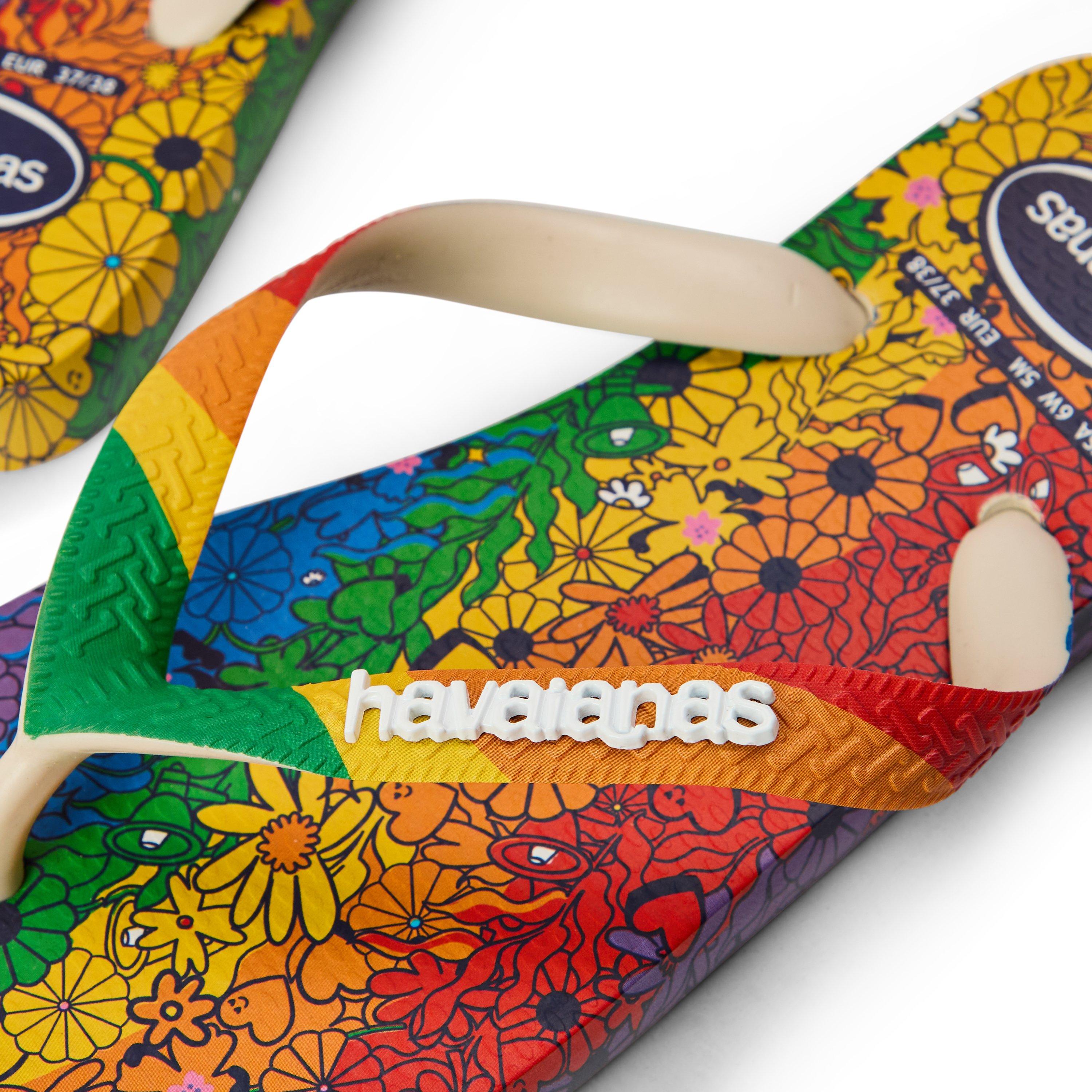 Dark Black - Havaianas - Hav. Top Pride Premium Beige 35/36 Flip Flops Unisex Kids - 3