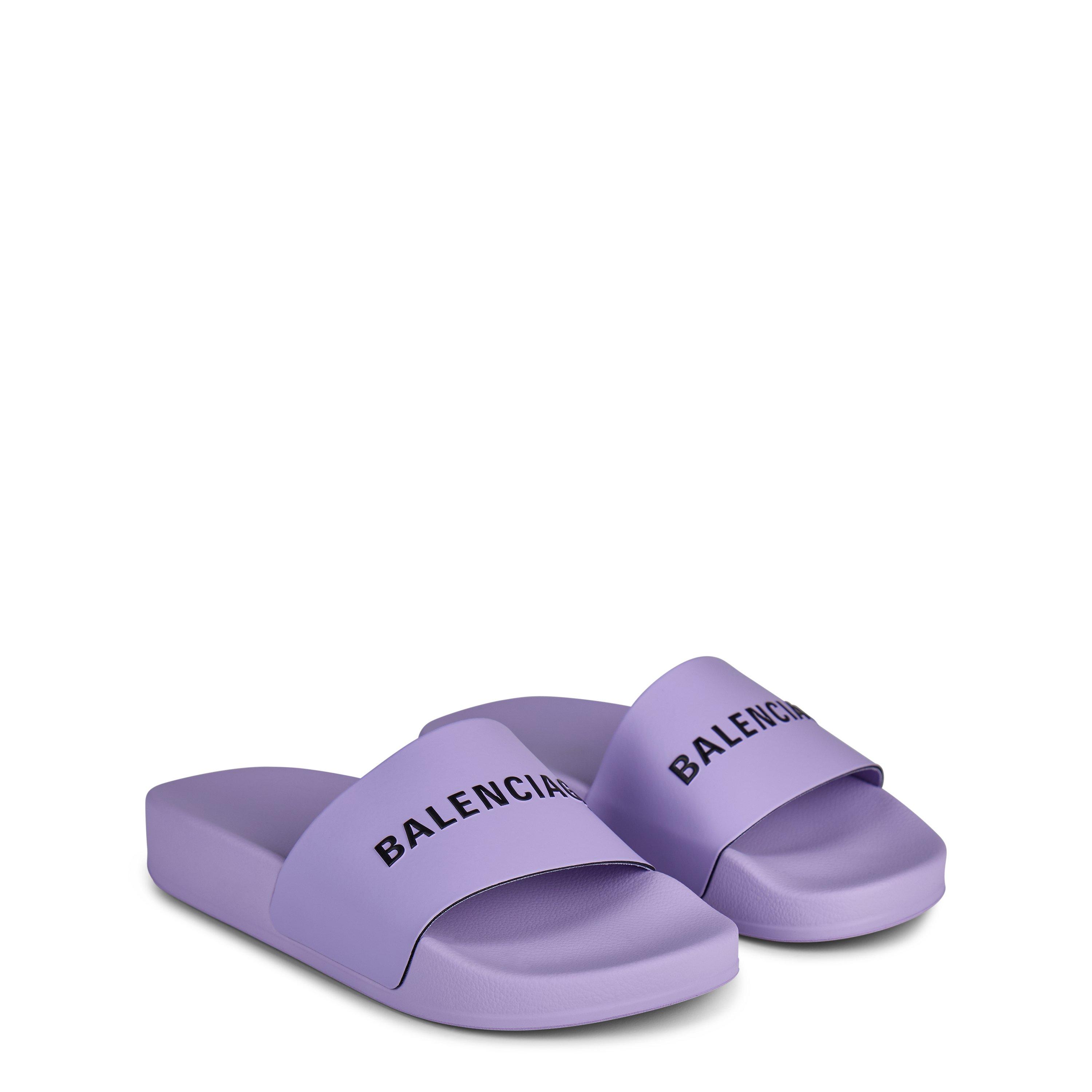 Lilac / Black - Balenciaga - Kids' Logo Sliders - 3