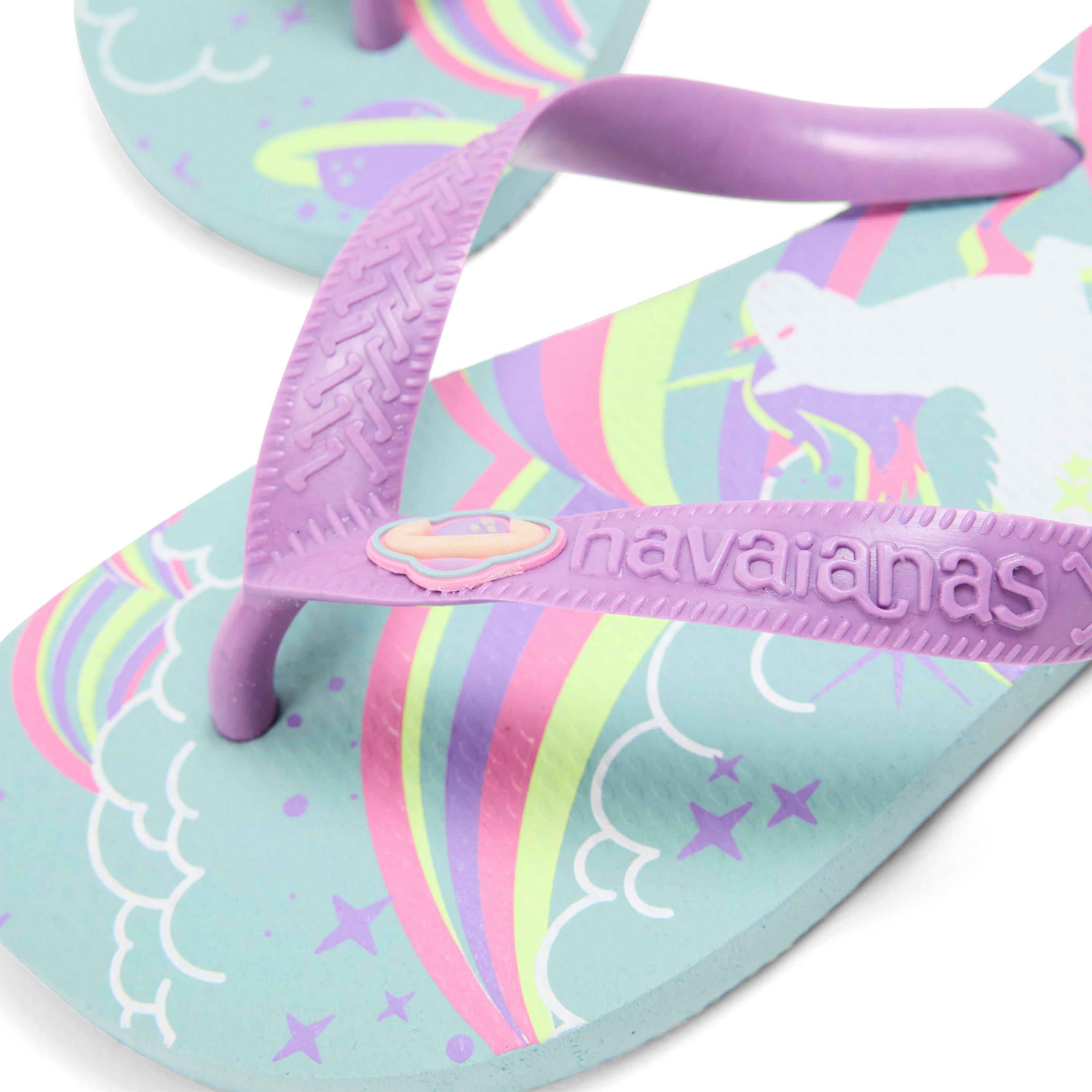 Blauw Water - Havaianas - Unisex Kids Fantasy Blue Water Flip Flops - 3