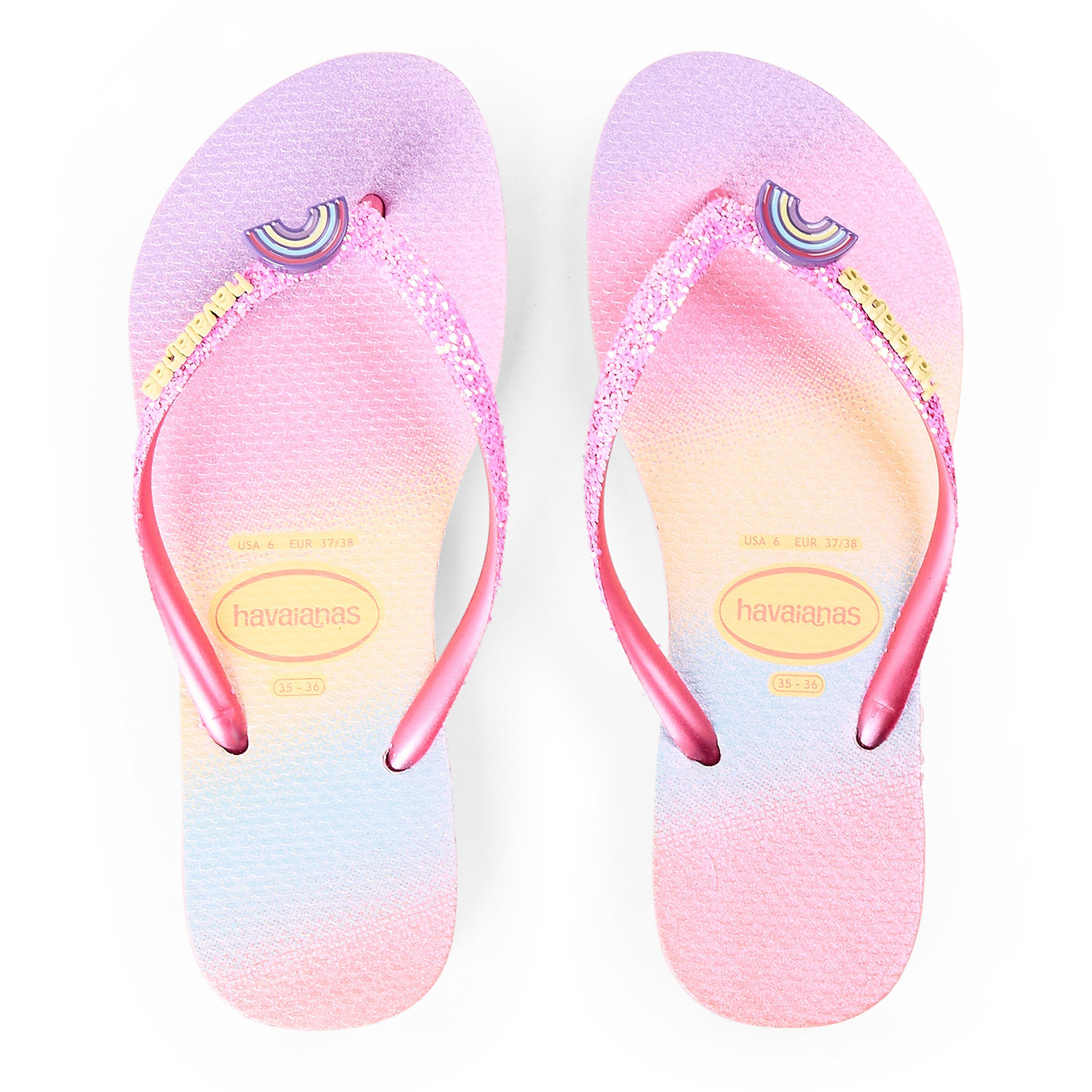 Roze Citroen - Havaianas - Hav. Kids Slim Glitter Trendy Pink Flip Flops Unisex - 4