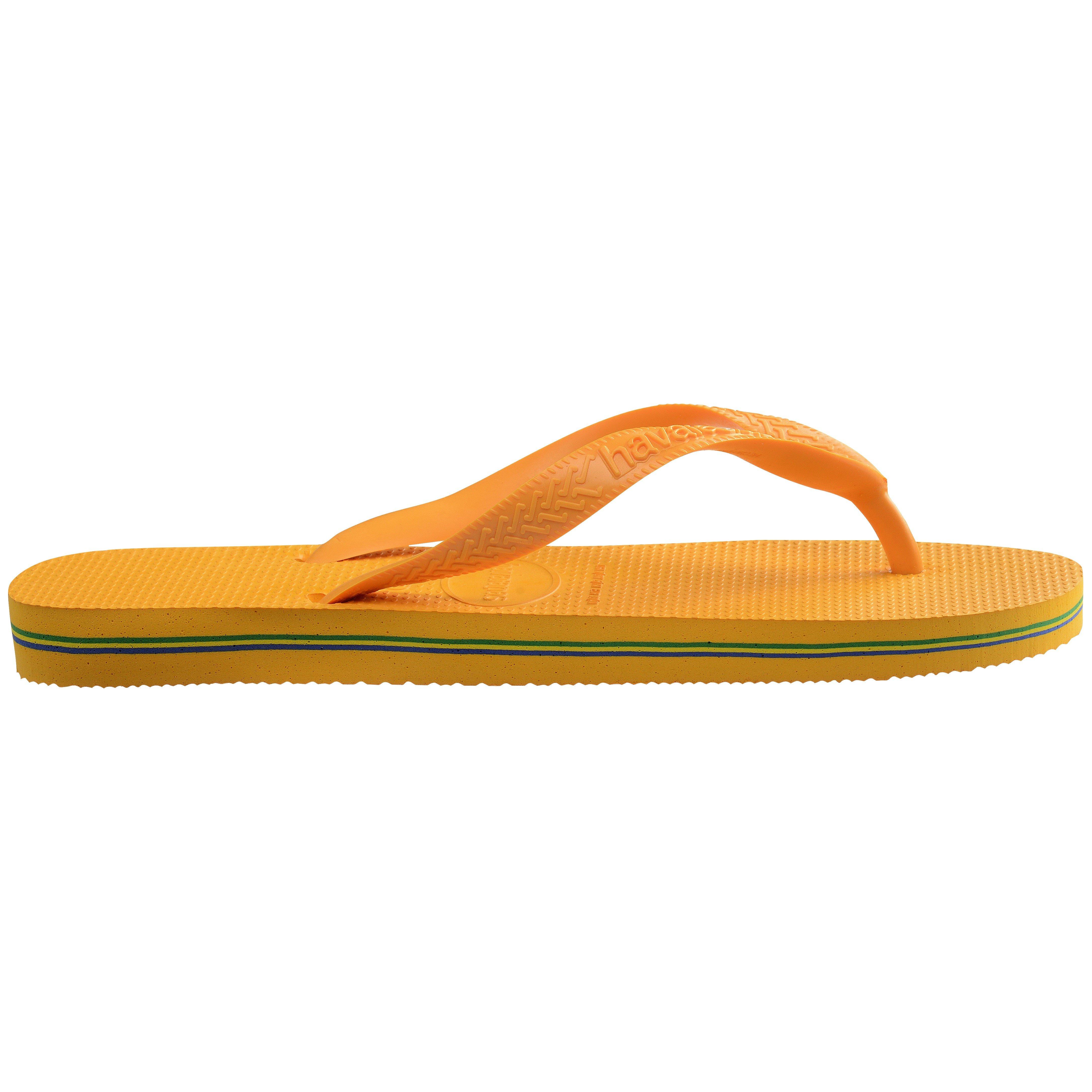 Havaianas Women's Brasil Flip Flops Pop Yellow - 3/4