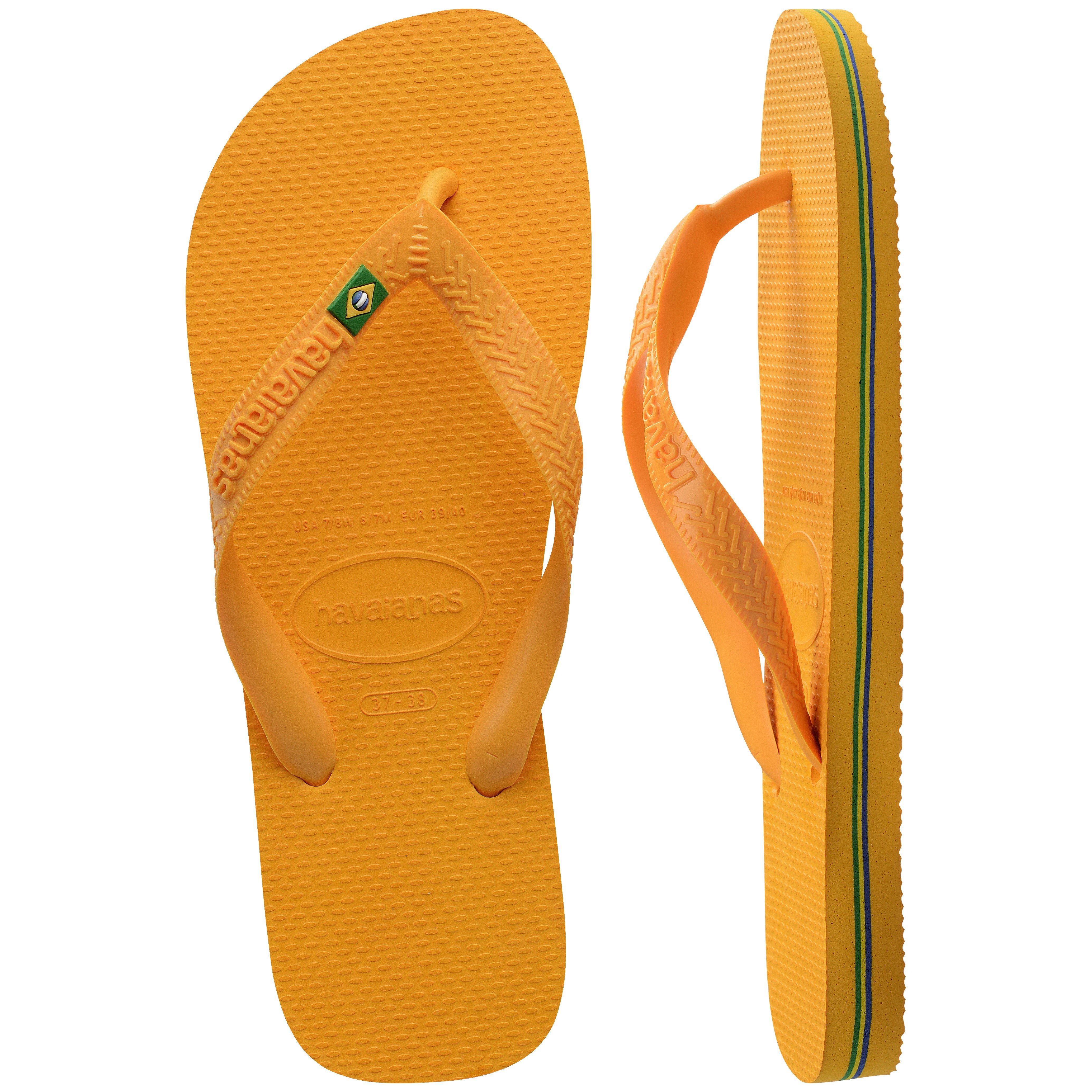 Pop Amarillo - Havaianas - Hav. Brasil Pop Yellow 35/36 Flip Flops Womens - 3