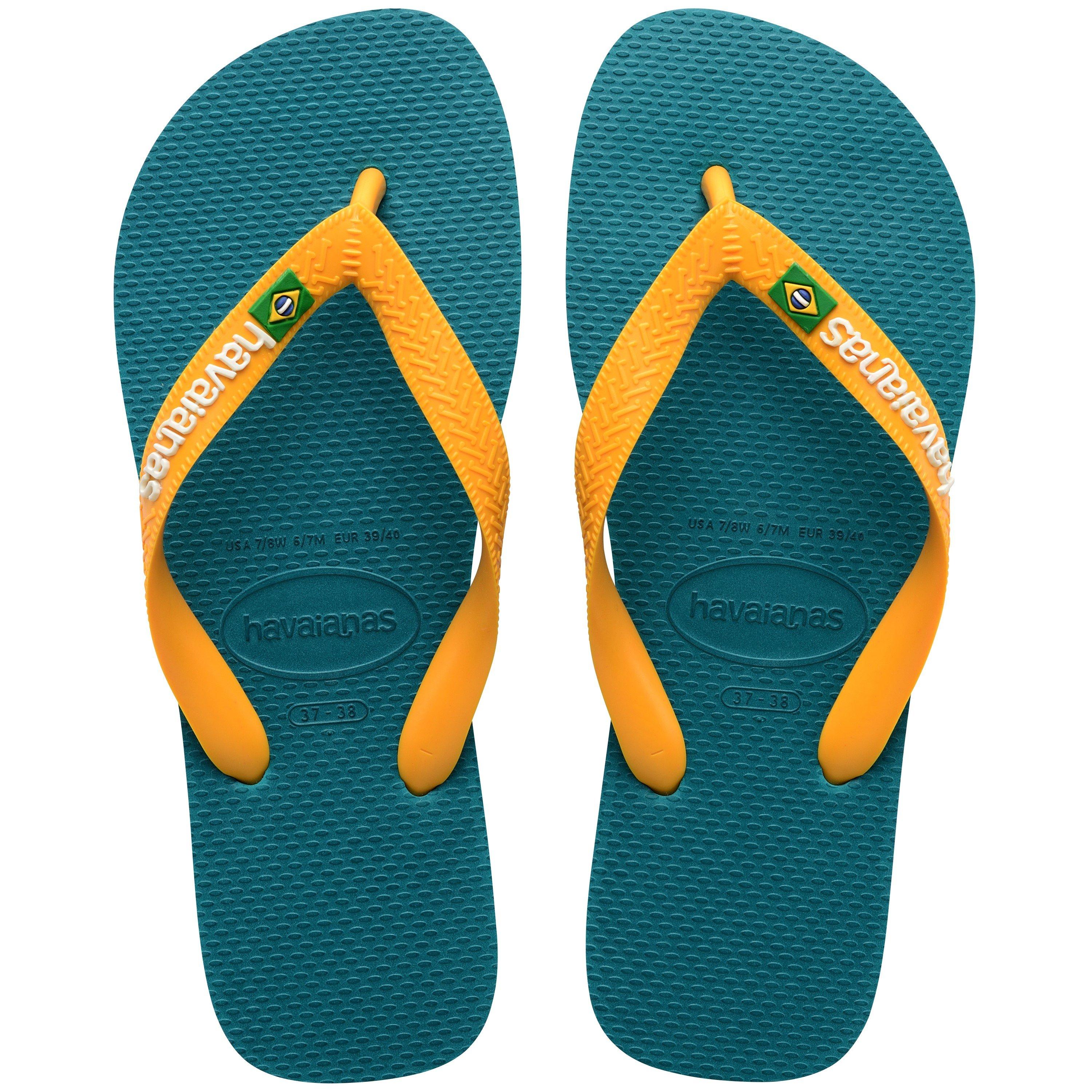 Vibe Groen - Havaianas - Hav. Brasil Logo Vibe Green 35/36 Flip Flops Womens - 3
