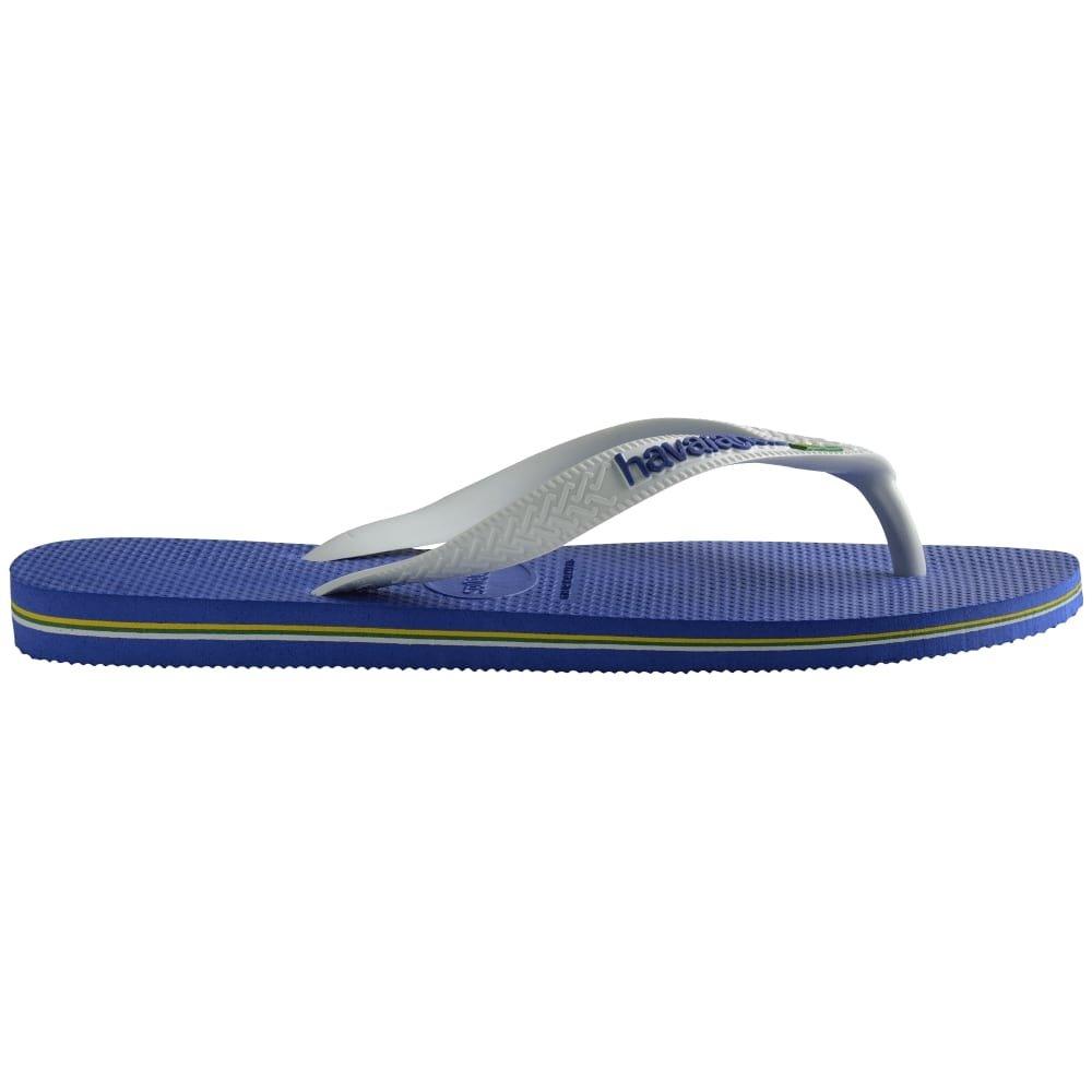 Marine Blue - Havaianas - Hav. Brasil Logo Black/Black 29/30 - 3