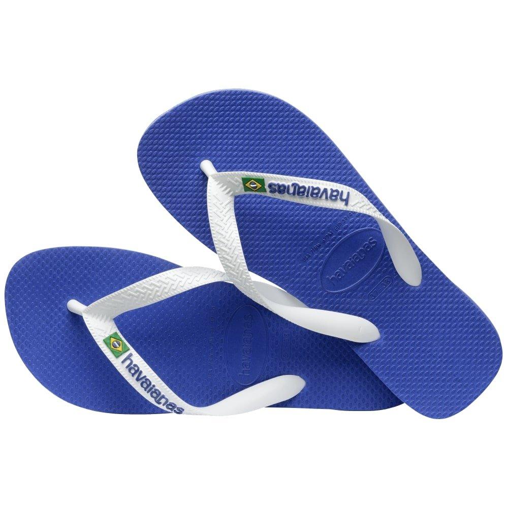 Marine Blue - Havaianas - Hav. Brasil Logo Black/Black 29/30 - 4