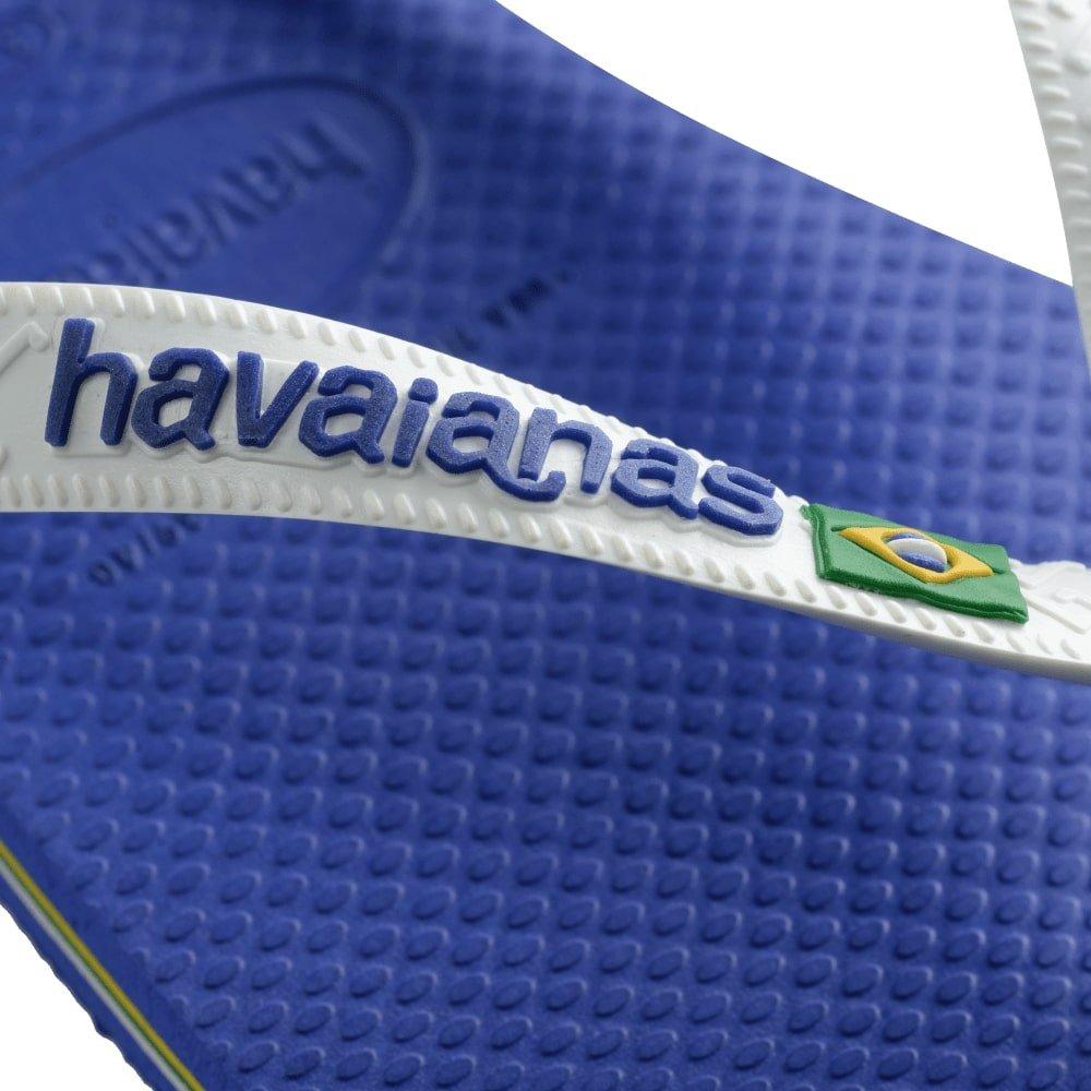 Marine Blue - Havaianas - Hav. Brasil Logo Black/Black 29/30 - 6