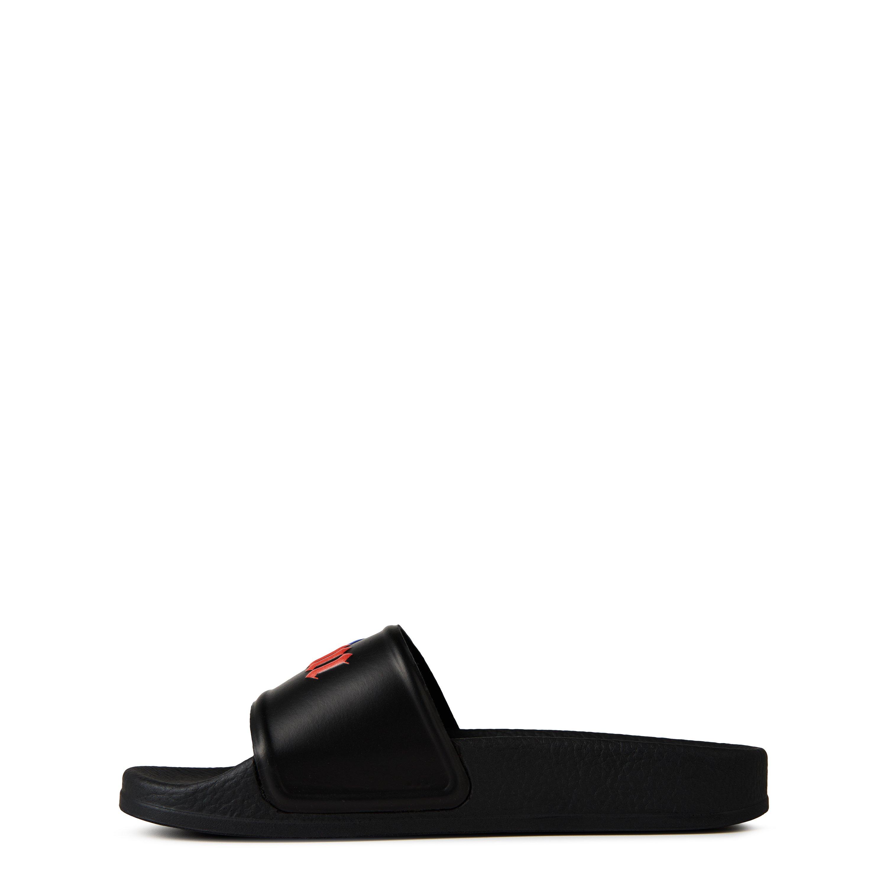 Black 1084 - Palm Angels - Logo Pool Slides - 2