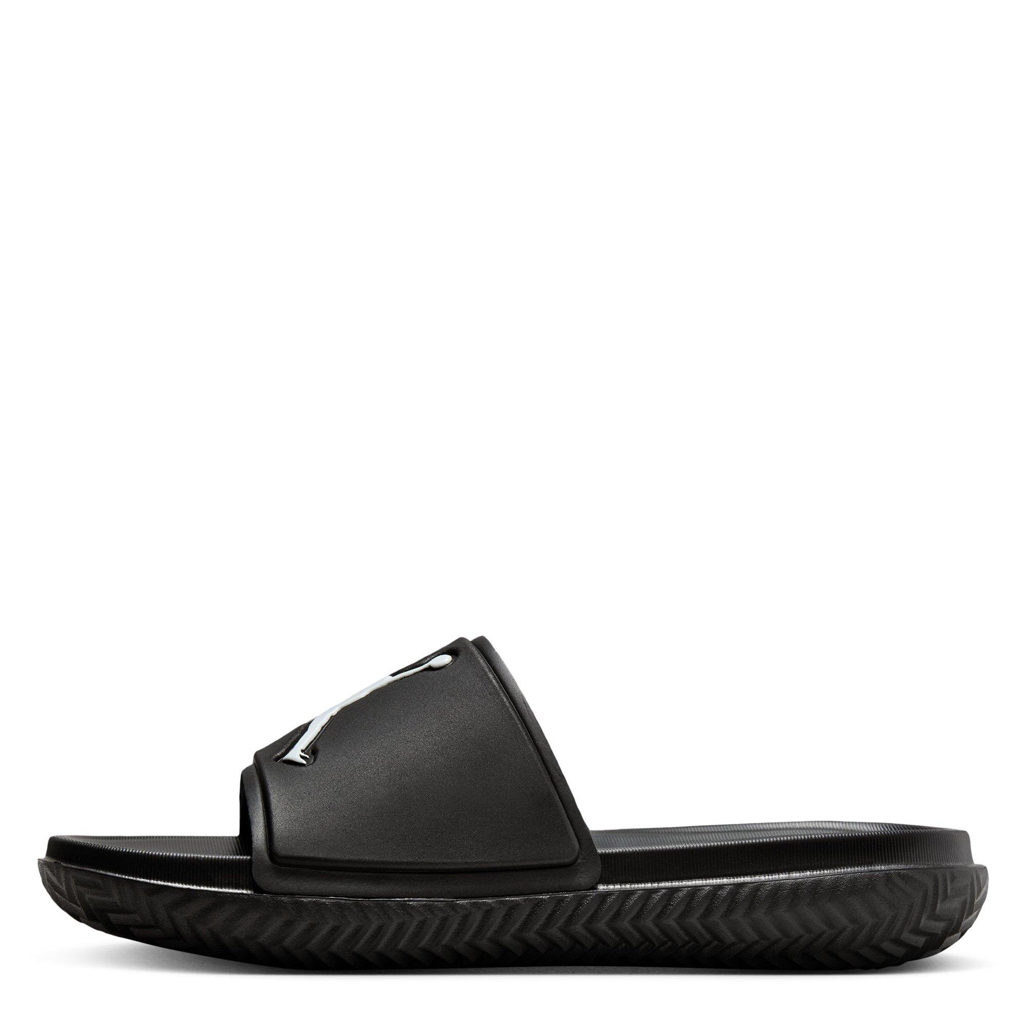 Black/White - Nike - Jordan Jumpman Juniors Slide Sandals - 3