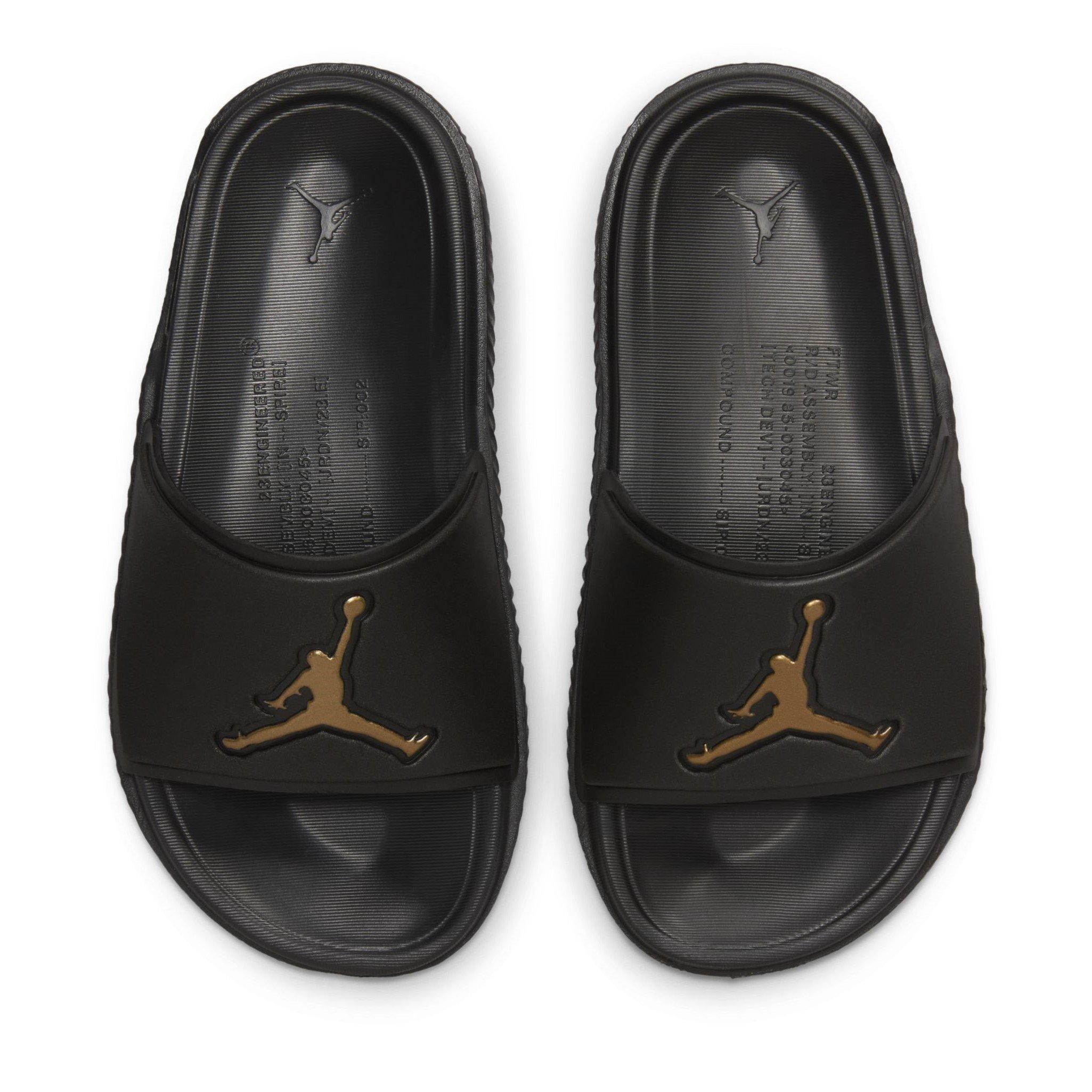 Black/Met.Gold - Nike - Nike Jordan Jumpman Juniors Slide Sandals - 4