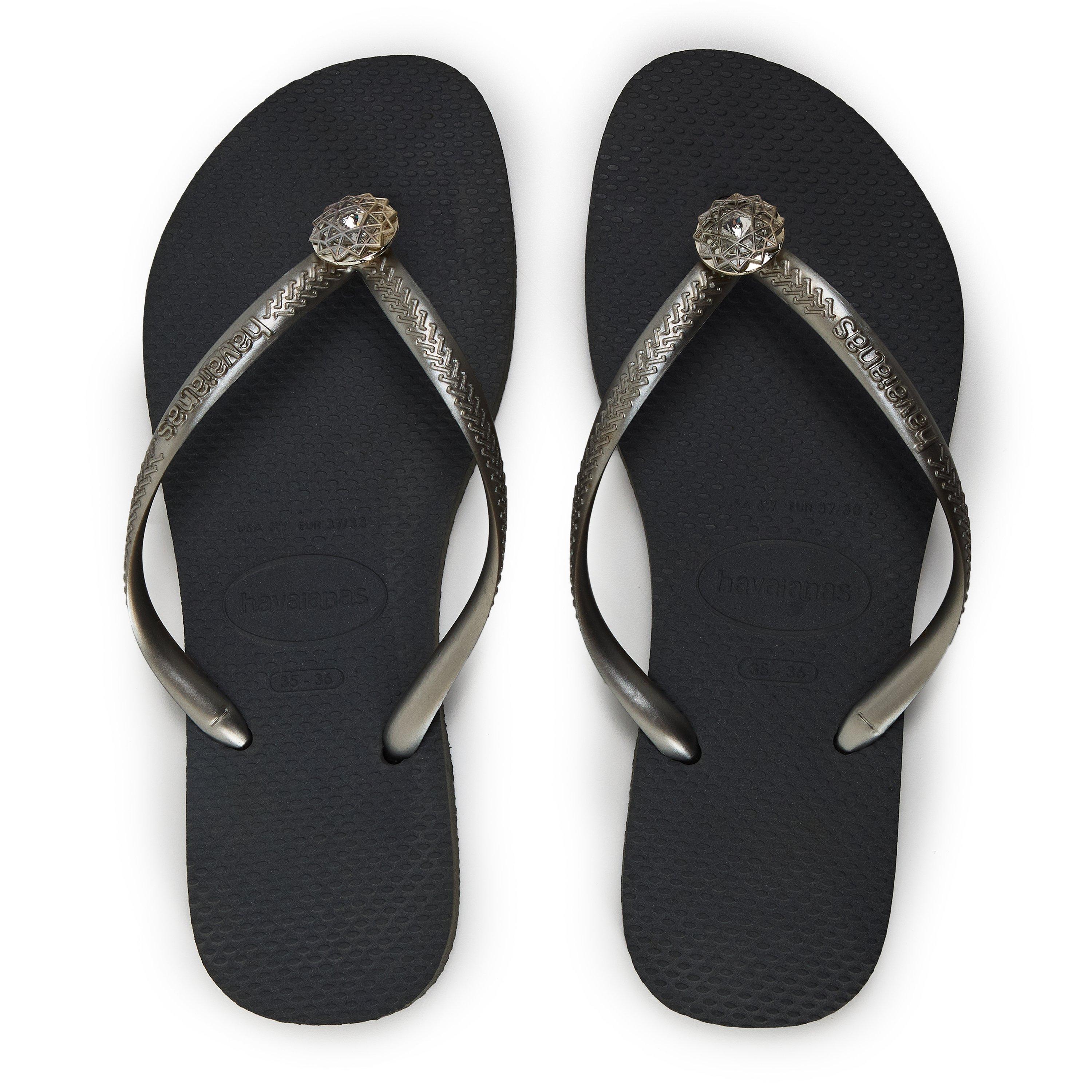 Steel Grey/Grey - Havaianas - Slm Crystl Ld99 - 4
