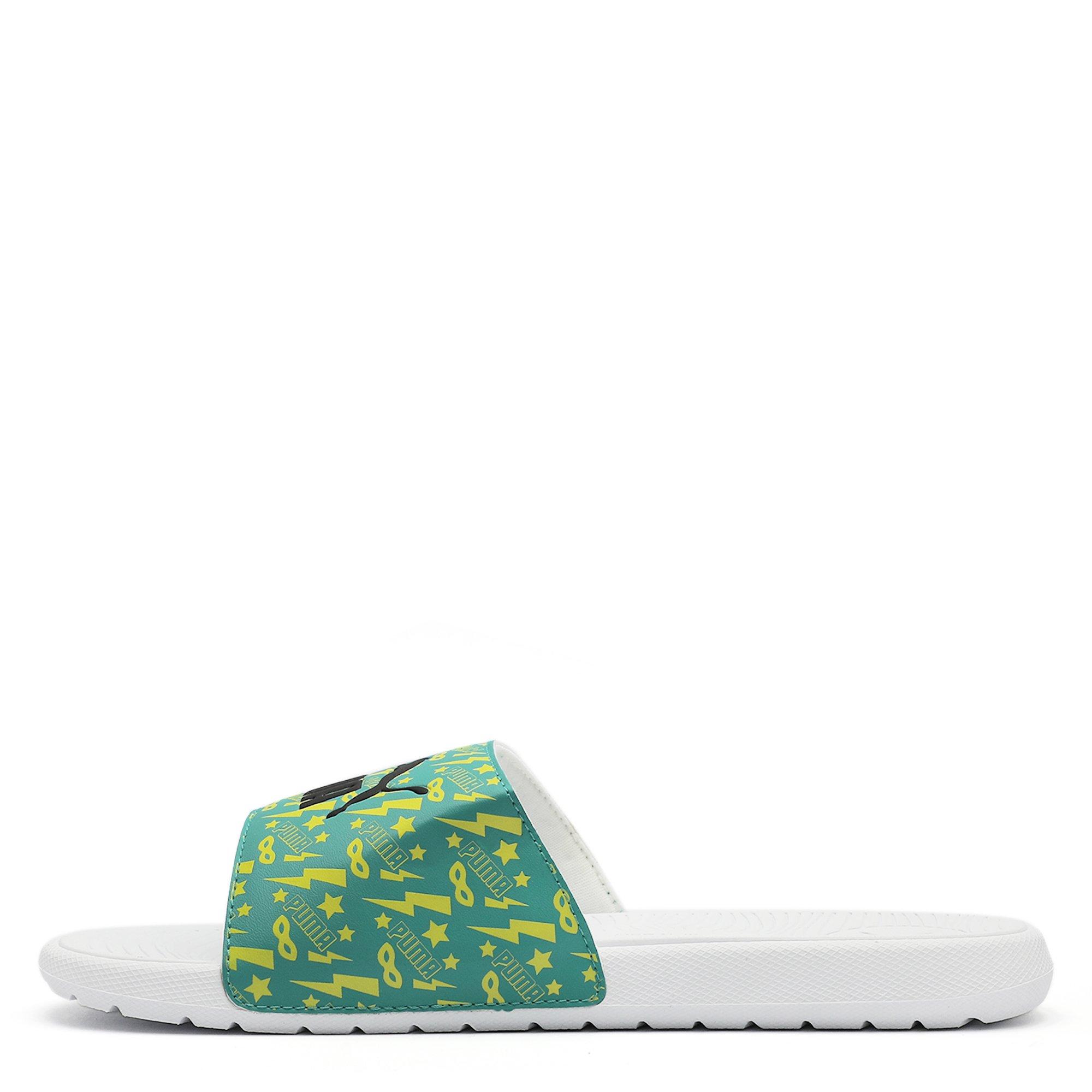 Green/Blk-White - Puma - Puma Cool Cat 2.0 Sliders Juniors - 3