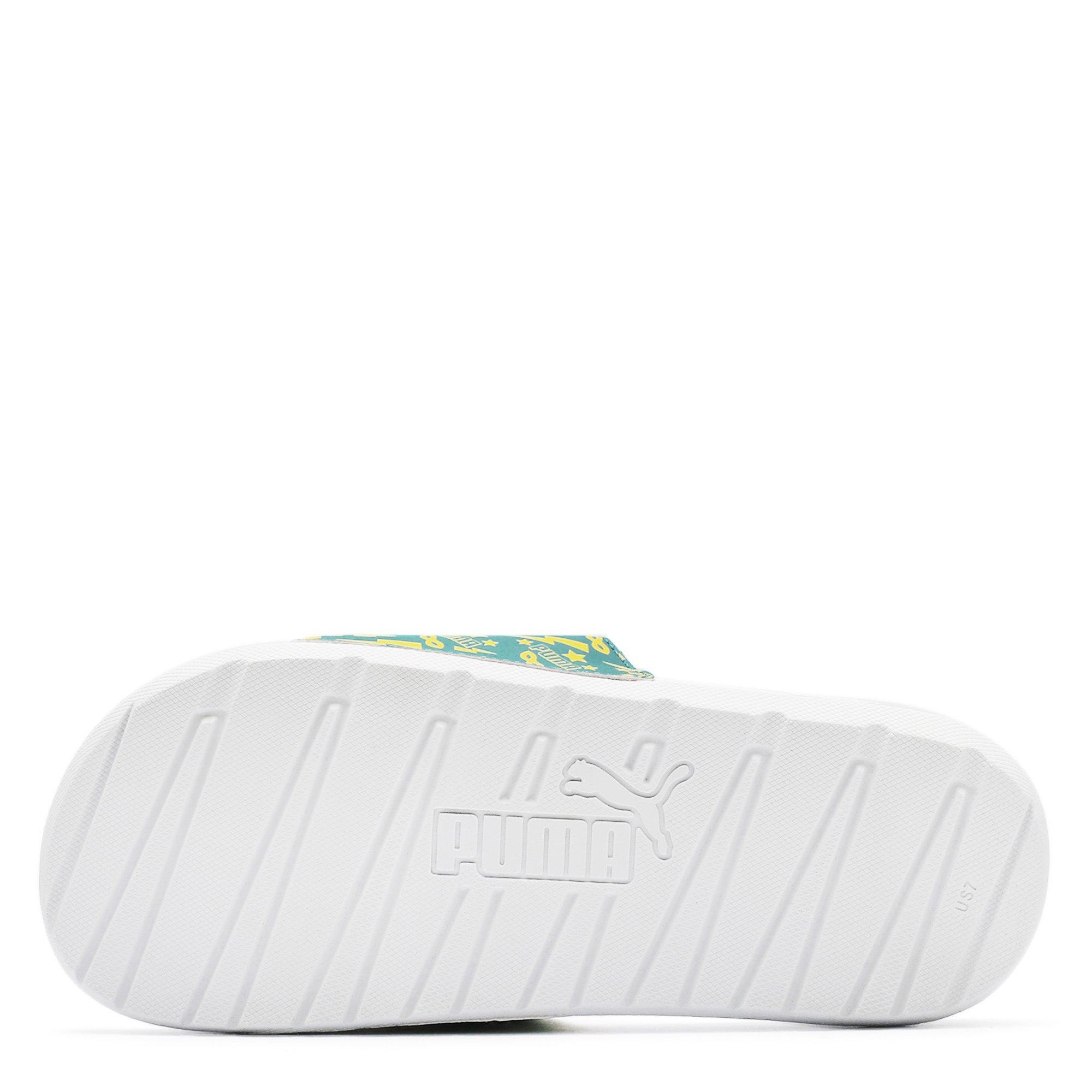 Green/Blk-White - Puma - Puma Cool Cat 2.0 Sliders Juniors - 4