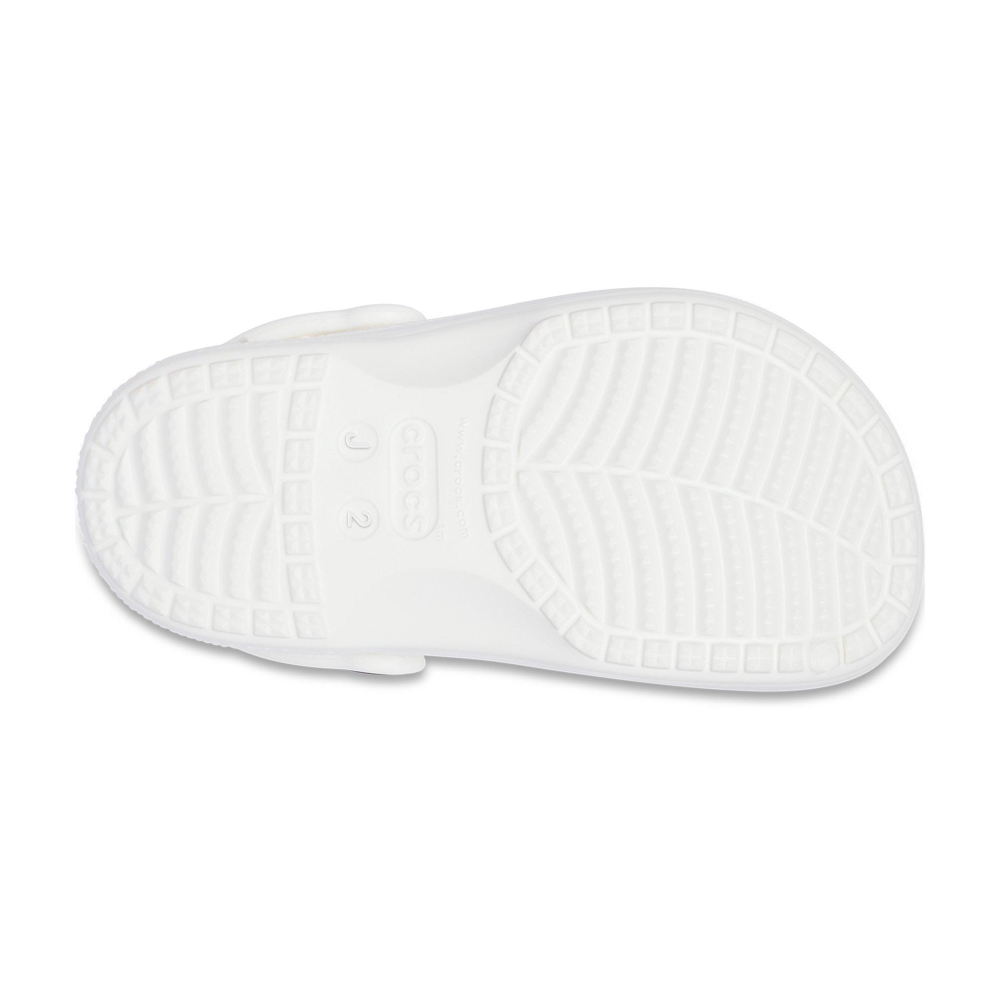 White/Li Grey - Crocs - Baya Lined Clog Juniors - 6