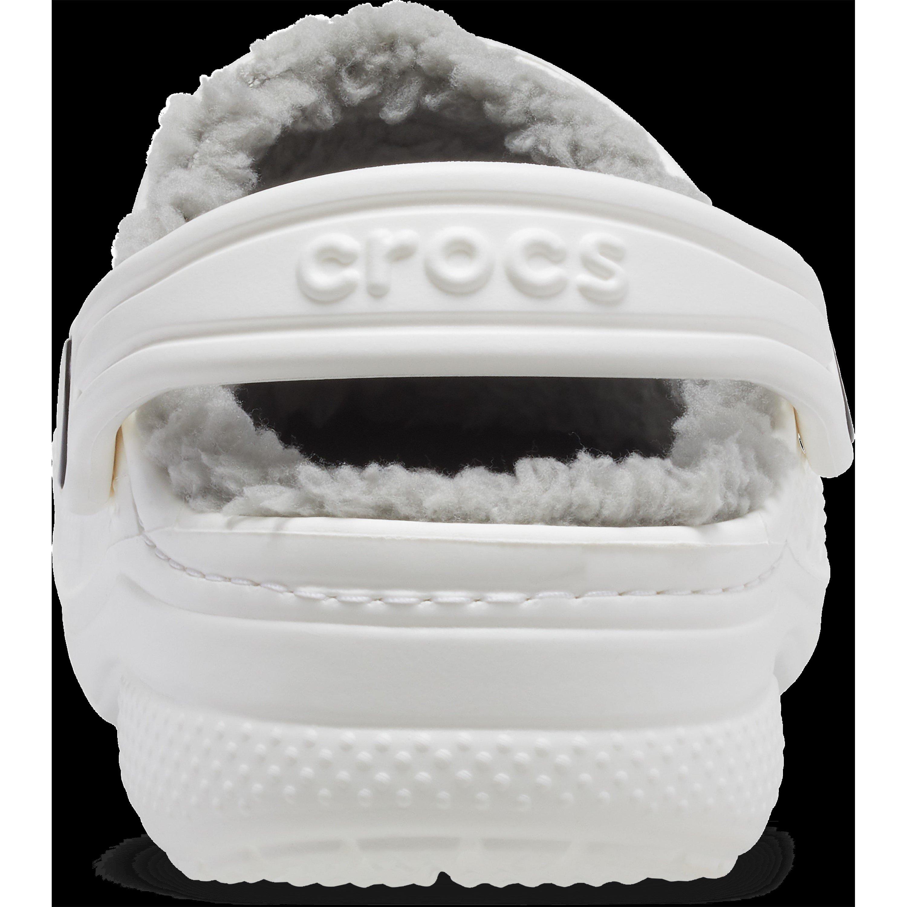 White/Li Grey - Crocs - Baya Lined Clog Juniors - 7