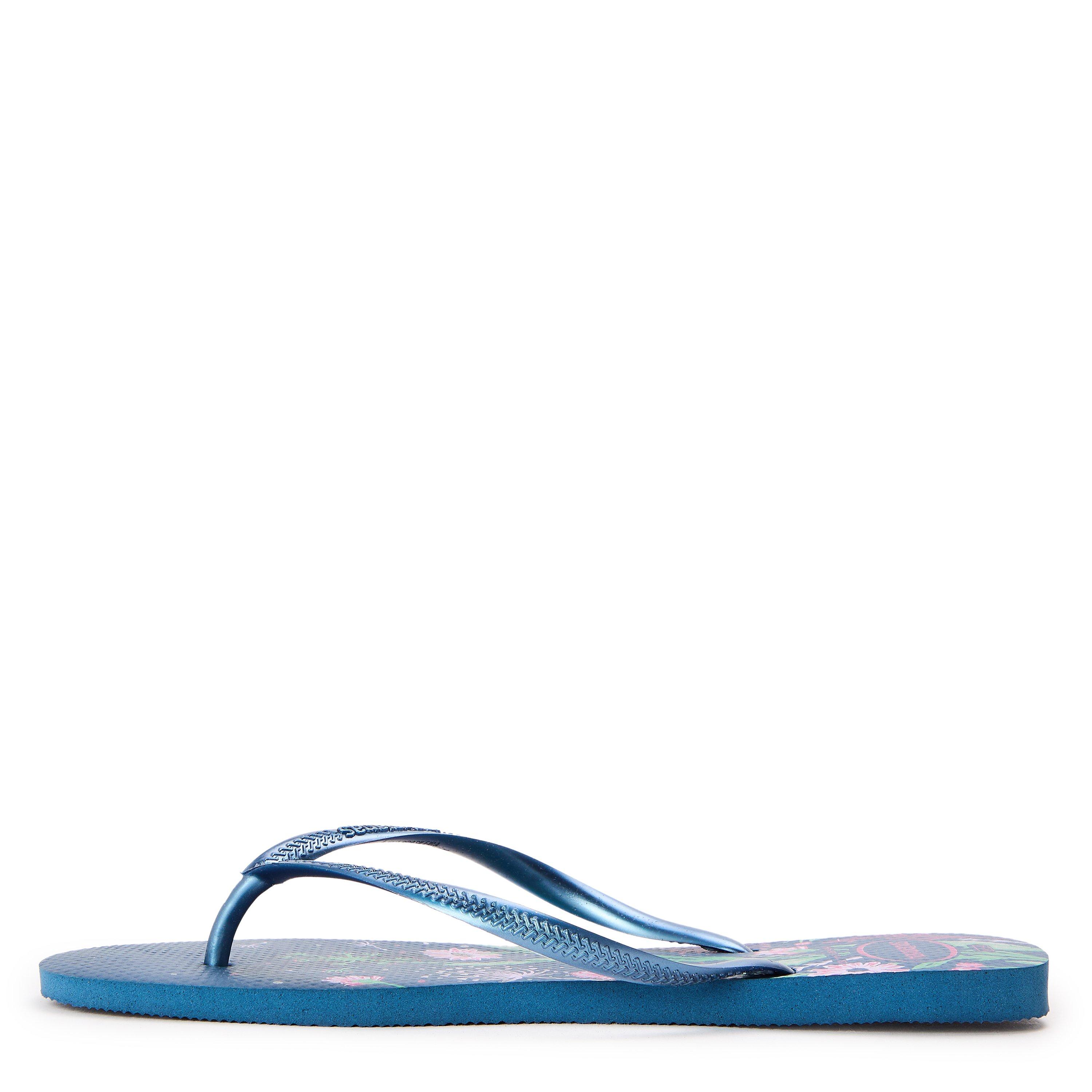 Comfortabele Blauwe - Havaianas - Hav. Slim Organic Comfy Blue 41/42 Flip Flops Womens - 2