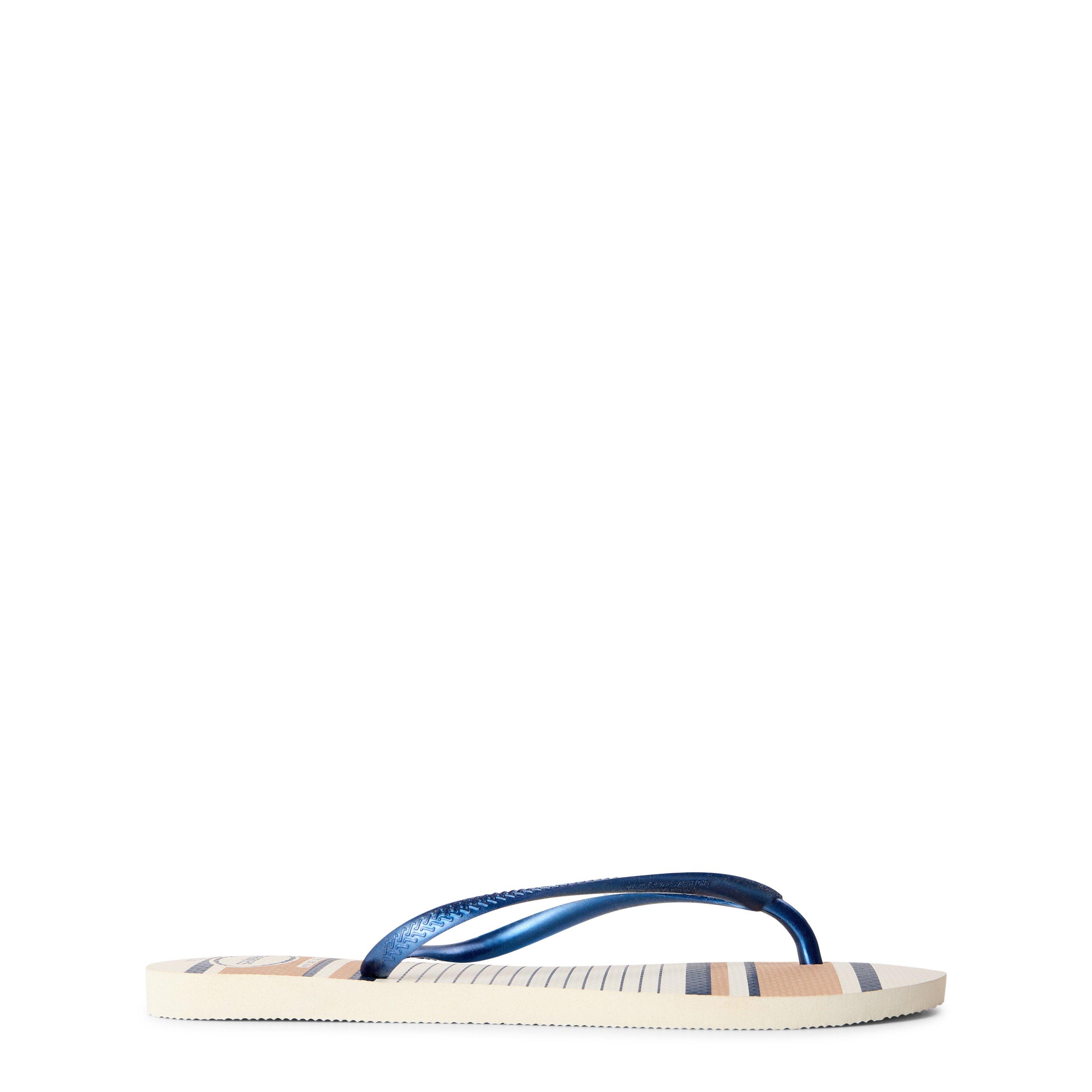 Weiß/Marineblau - Havaianas - Havaianas Slim Print Ld99 - 1